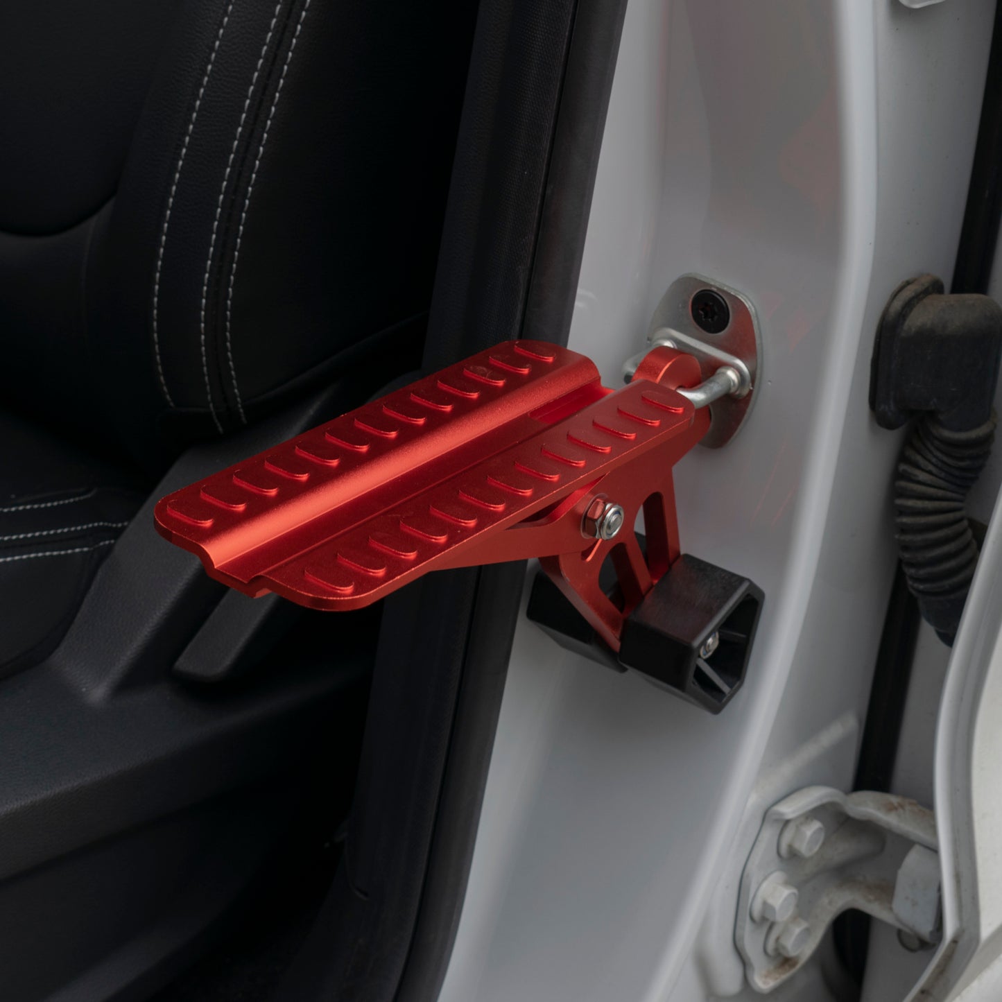 Type D Vehicle Car Door Step Up Ladder, Red