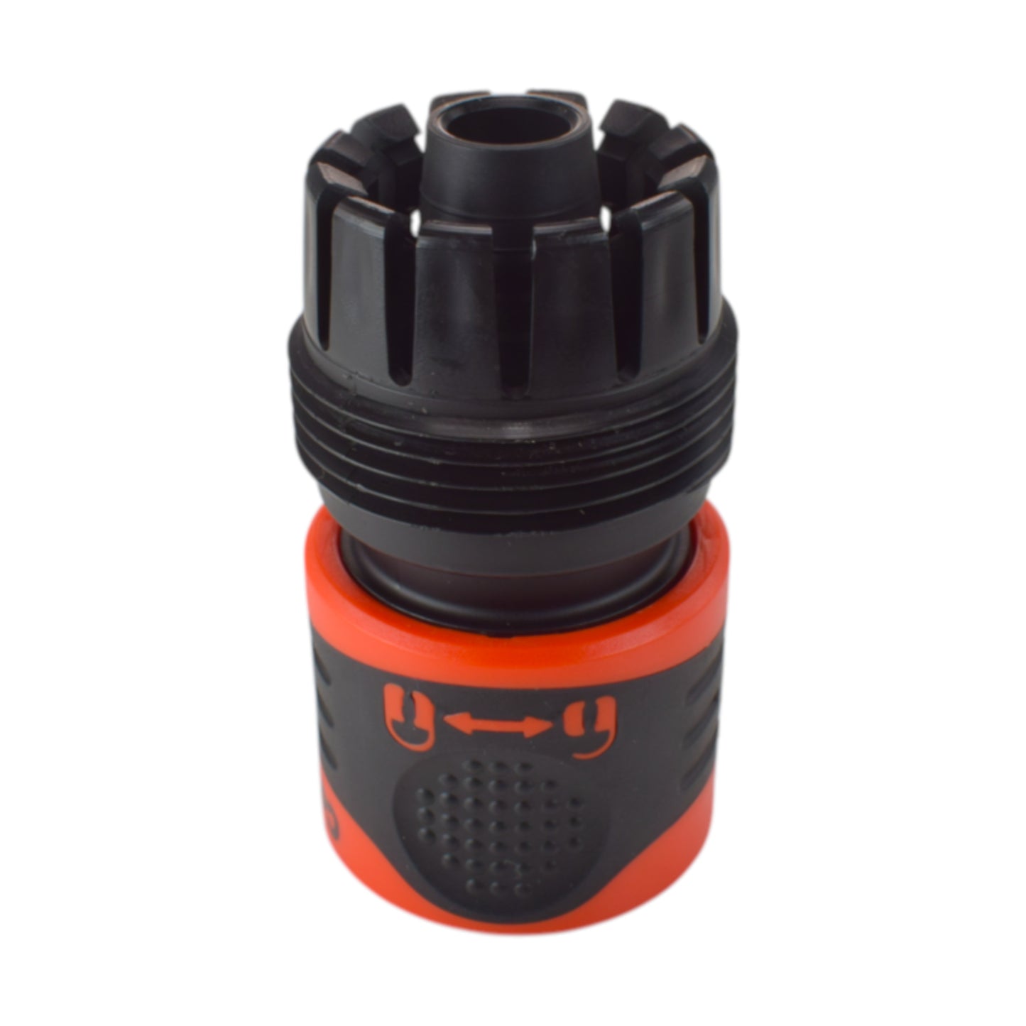 1/2" & 3/4" Female Hose Connector - Lockable Design, Black