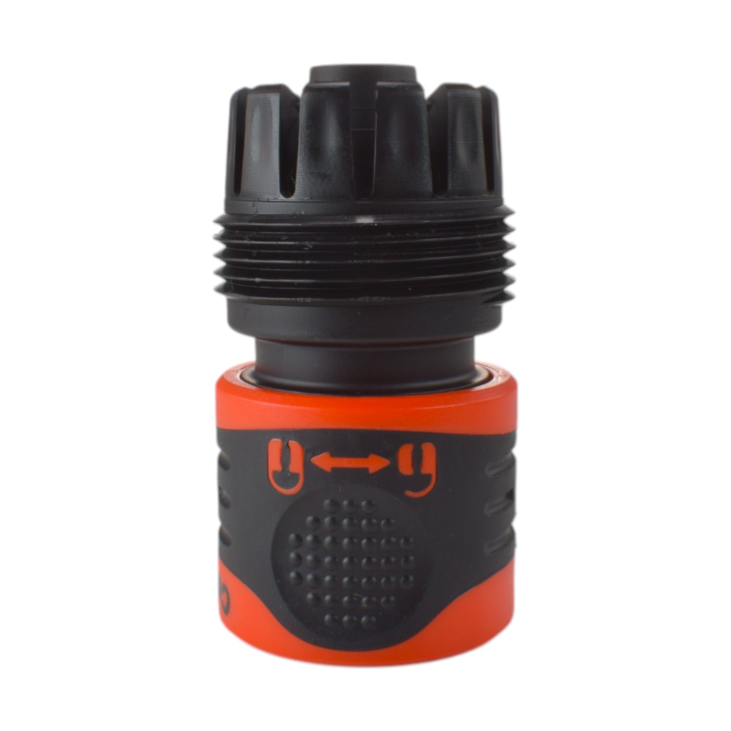 1/2" & 3/4" Female Hose Connector - Lockable Design, Black