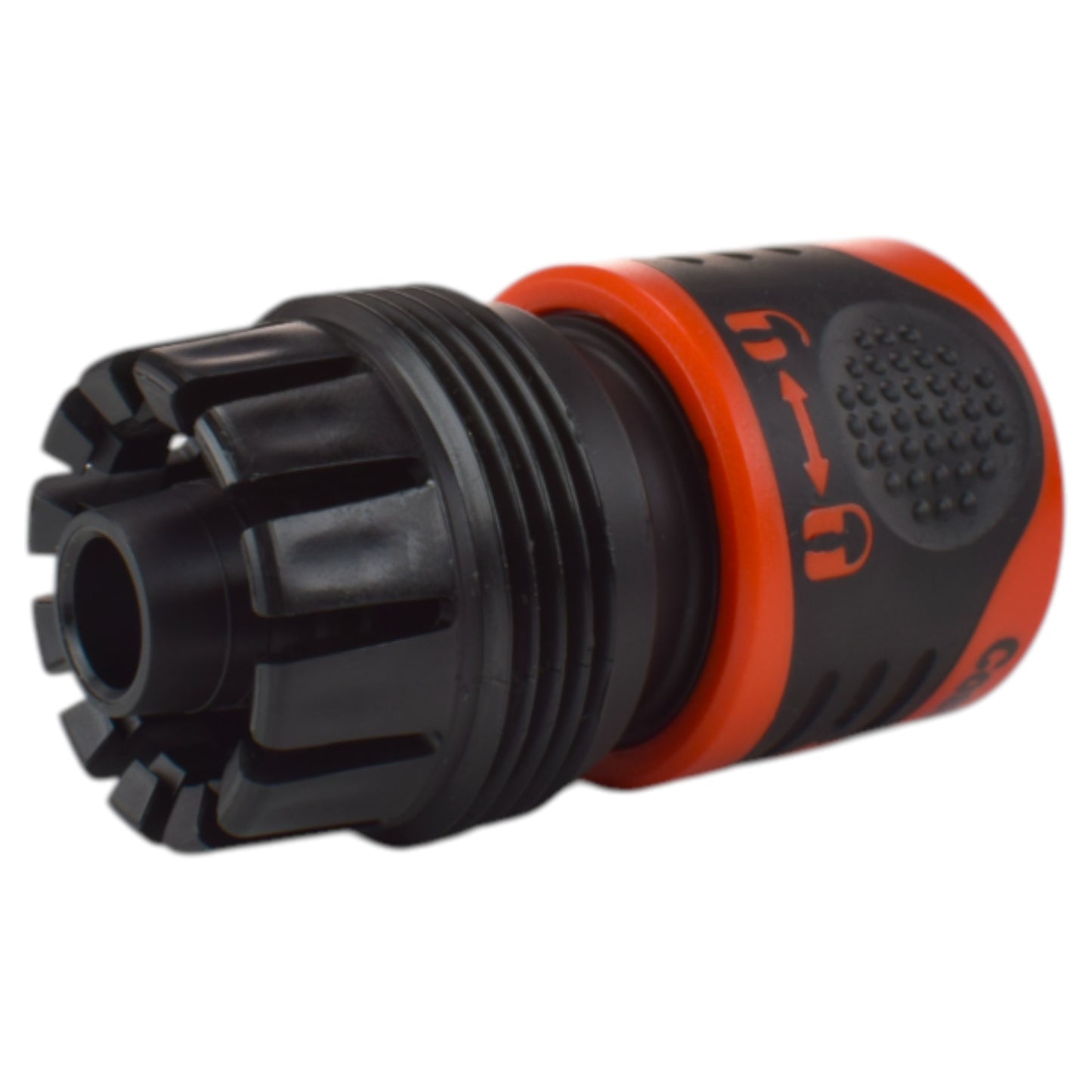 1/2" & 3/4" Female Hose Connector - Lockable Design, Black