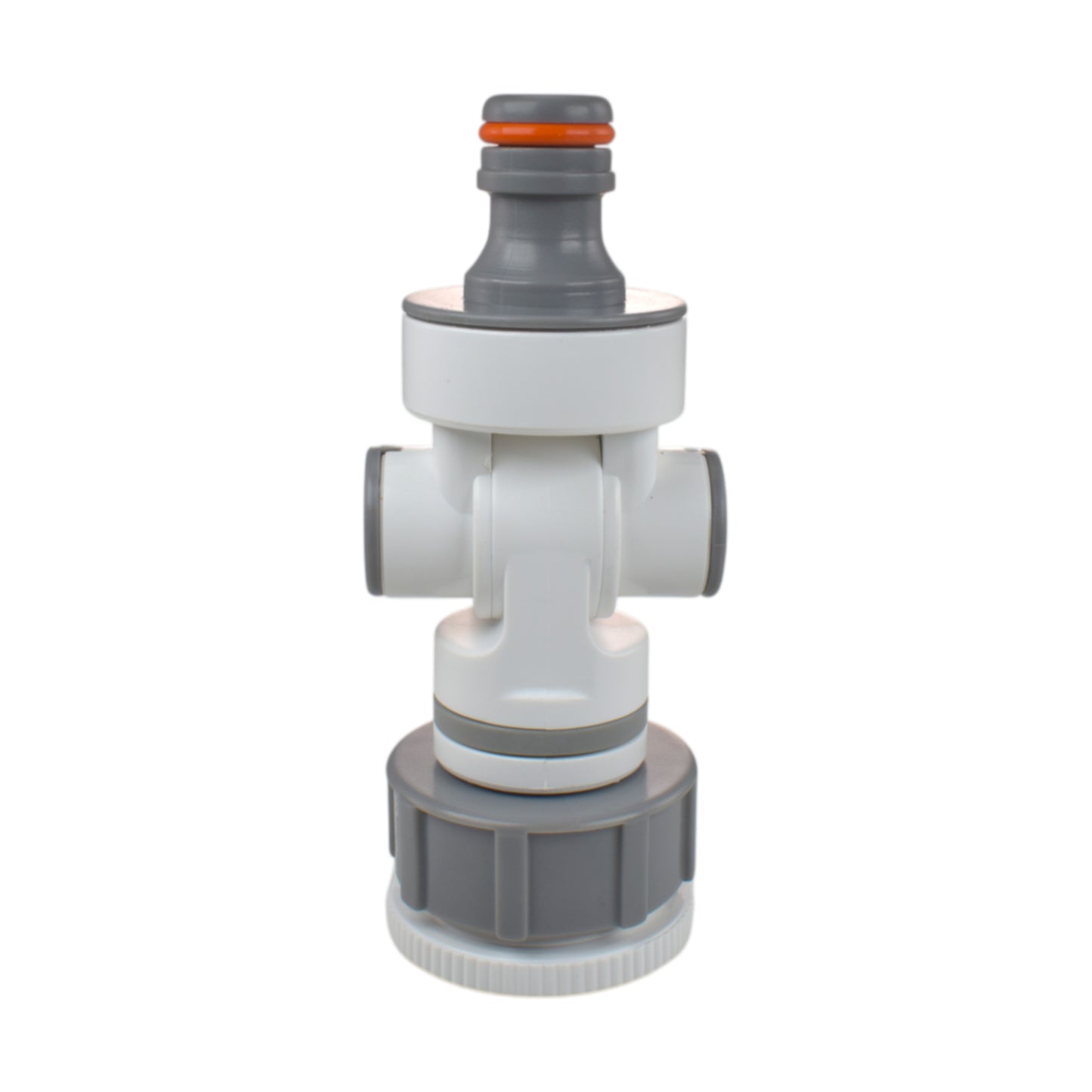 Adjustable Angle Garden Tap Connector, Grey