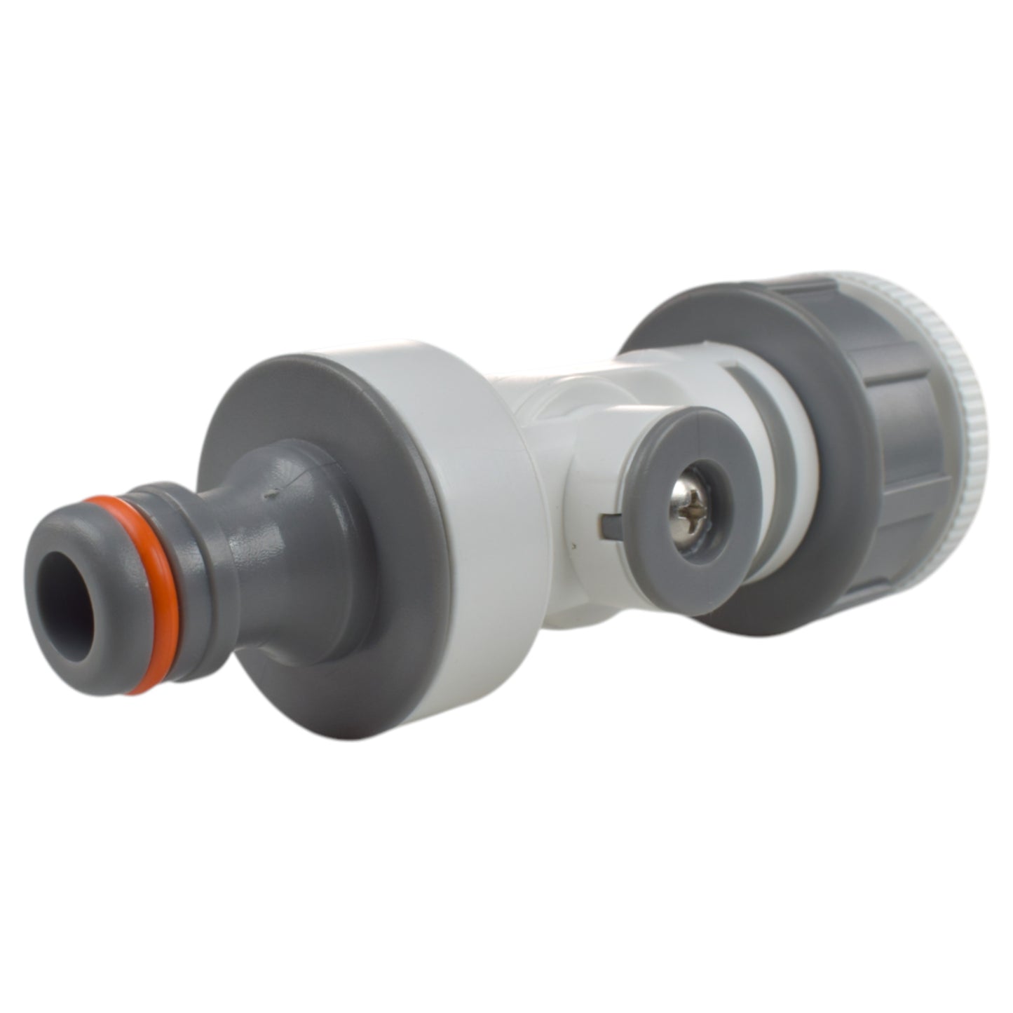 Adjustable Angle Garden Tap Connector, Grey