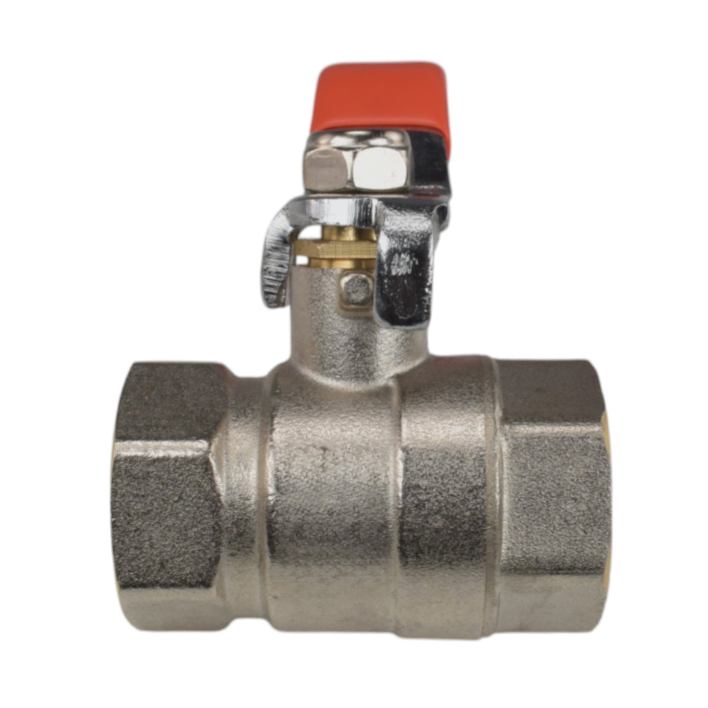 Female Nickel Plated Brass Lever Valve, 3/4"
