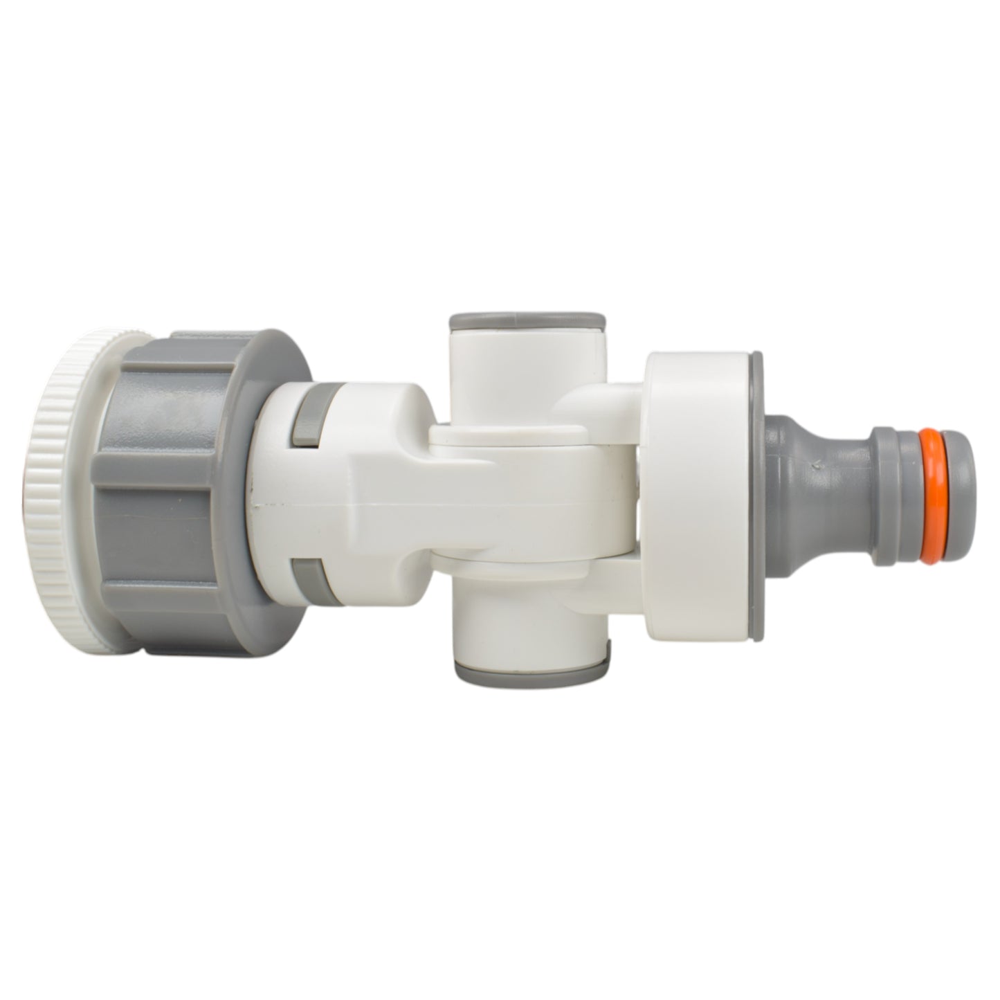 Adjustable Angle Garden Tap Connector, Grey