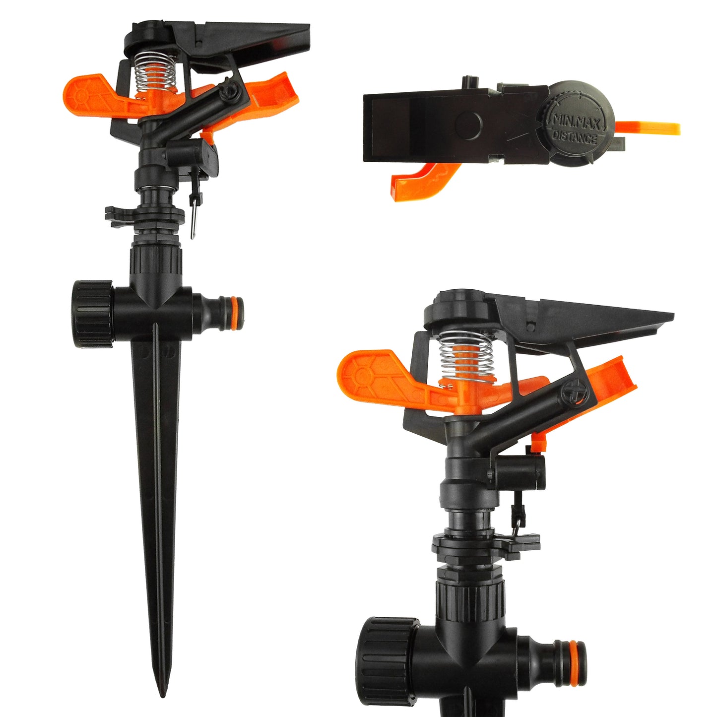 Adjustable Pulsating Sprinkler on Spike, Eco line