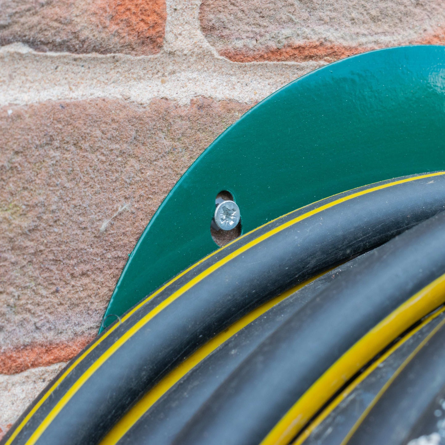 Green Metal Hose Hanger