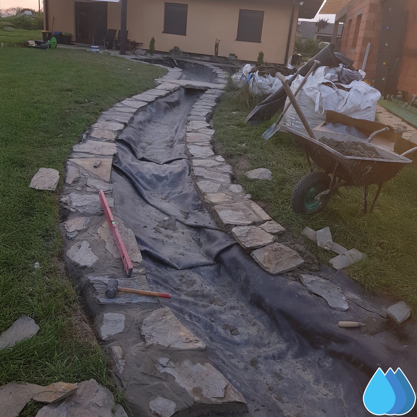 6m x 6m EPDM Rubber Pond Liner, 900 GSM