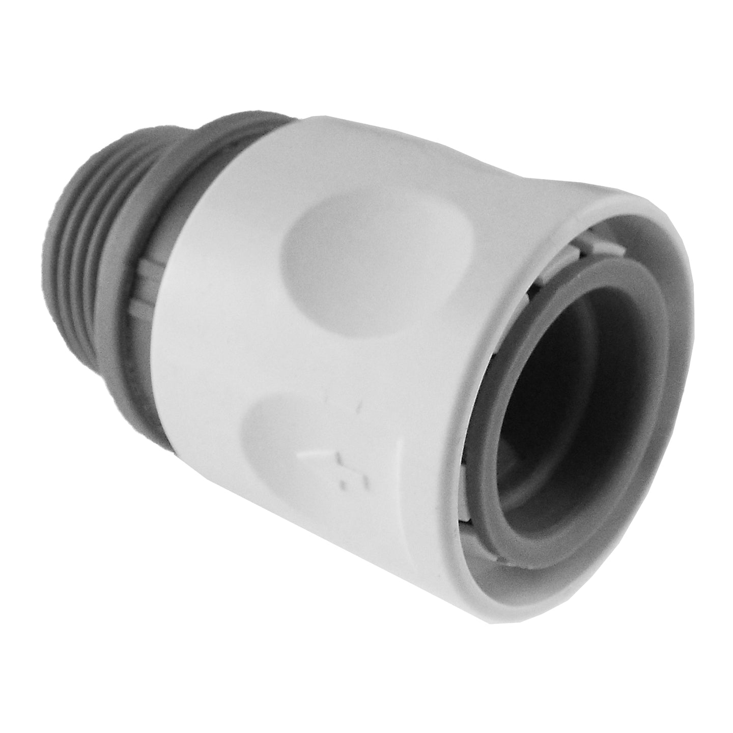 Female Hose Connector with 3/4" BSPM Thread, Grey