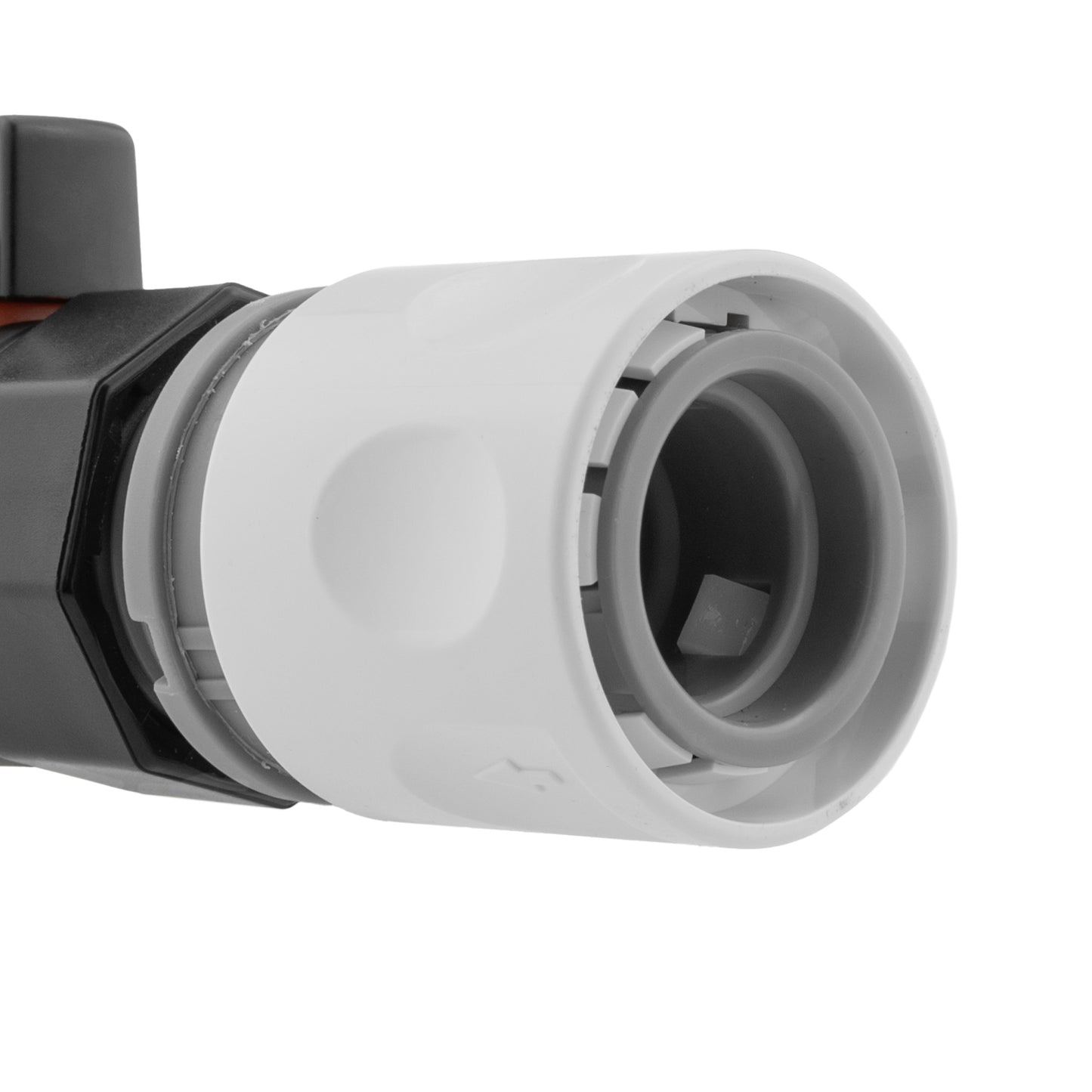 Female Hose Connector with 3/4" BSPM Thread, Grey