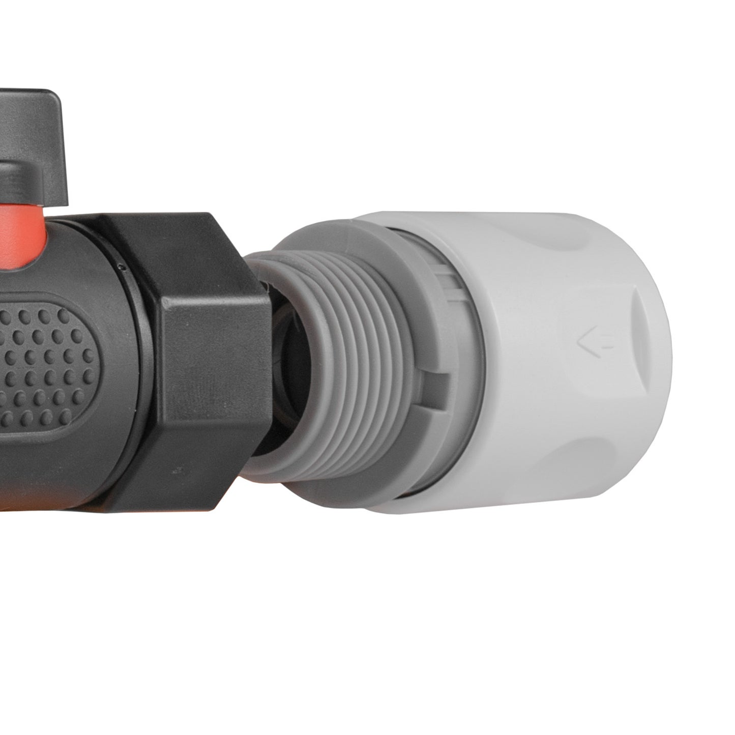 Female Hose Connector with 3/4" BSPM Thread, Grey