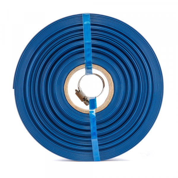 10m Bradas Lay Flat Aqua Hose with Clip, 1"
