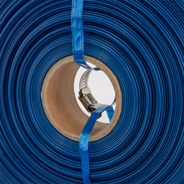 10m Bradas Lay Flat Aqua Hose with Clip, 1"