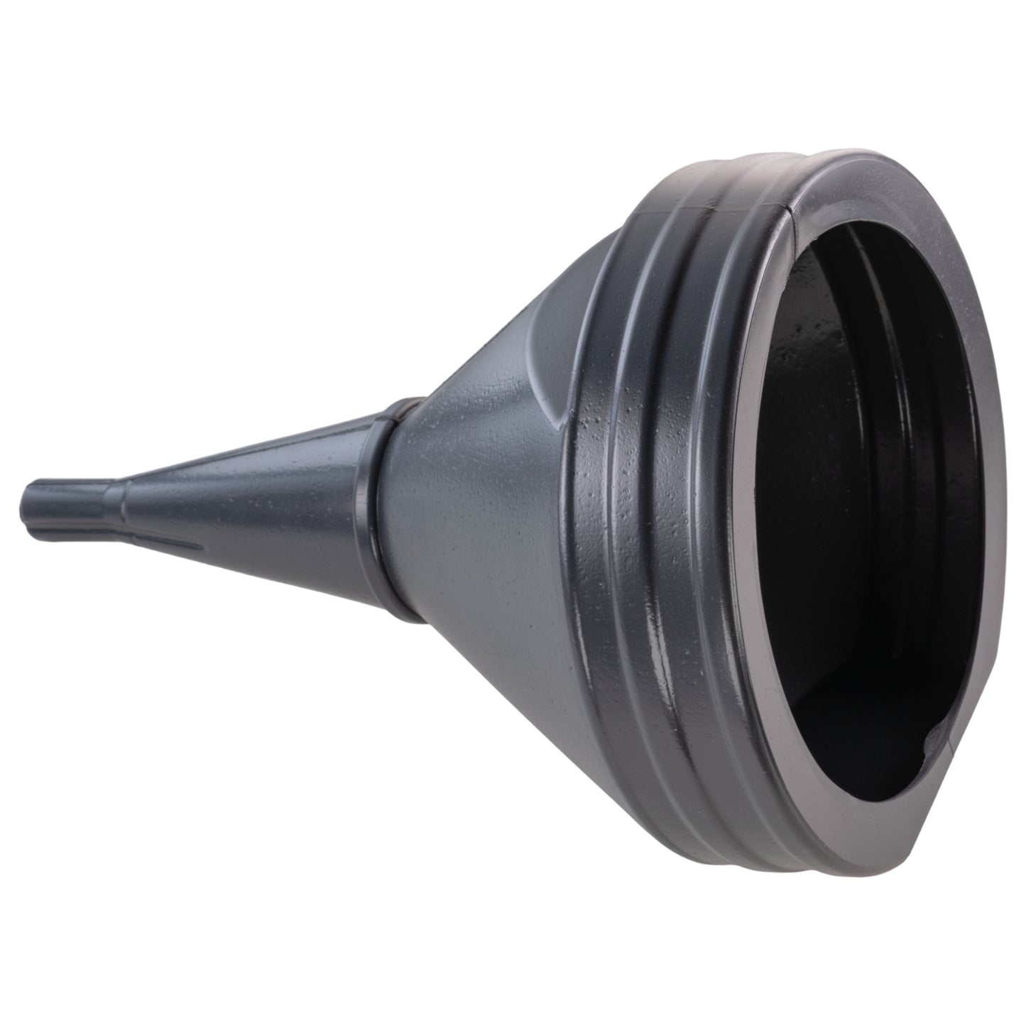 21cm Wide Mouthed Fuel Funnel with Straight Spout, Grey