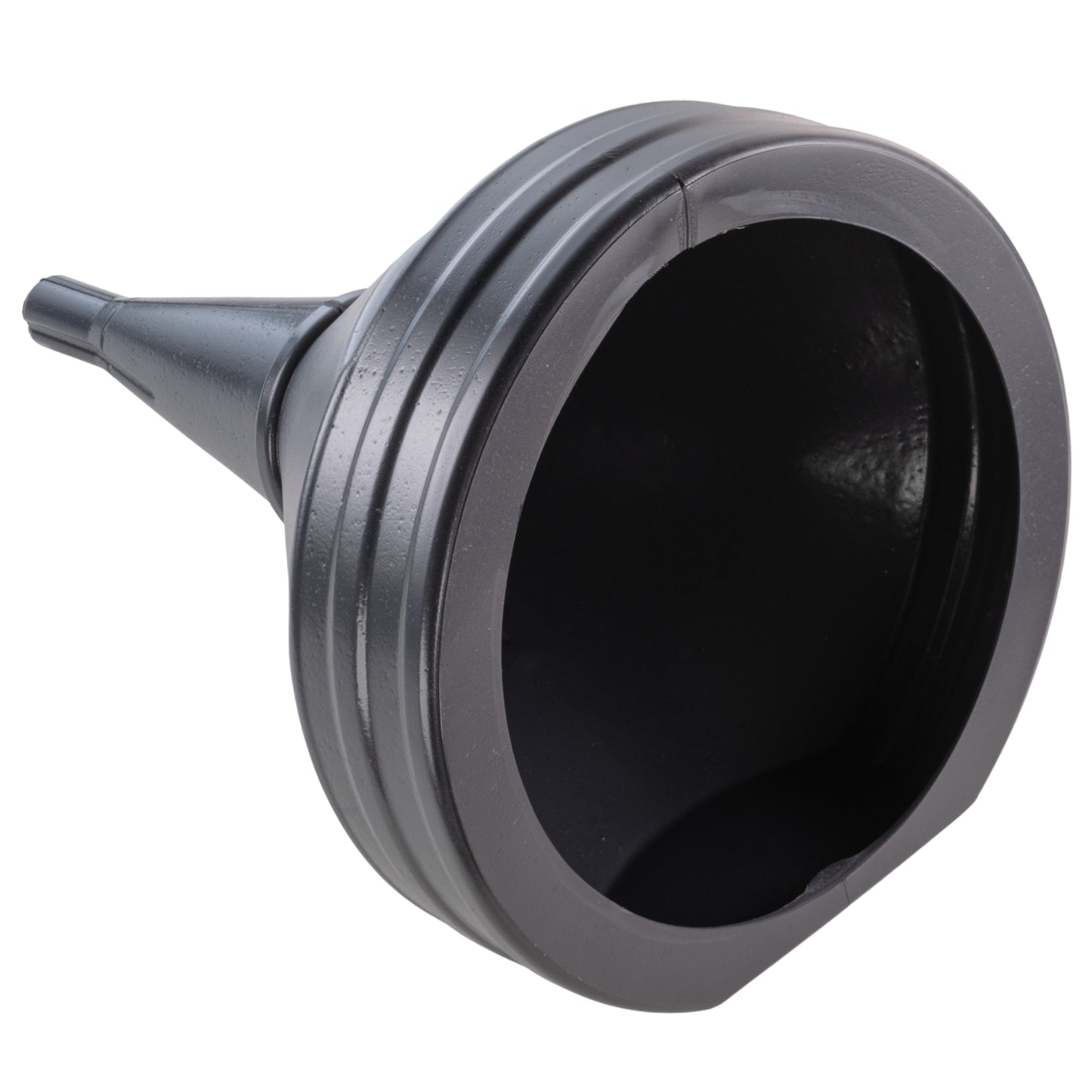 21cm Wide Mouthed Fuel Funnel with Straight Spout, Grey