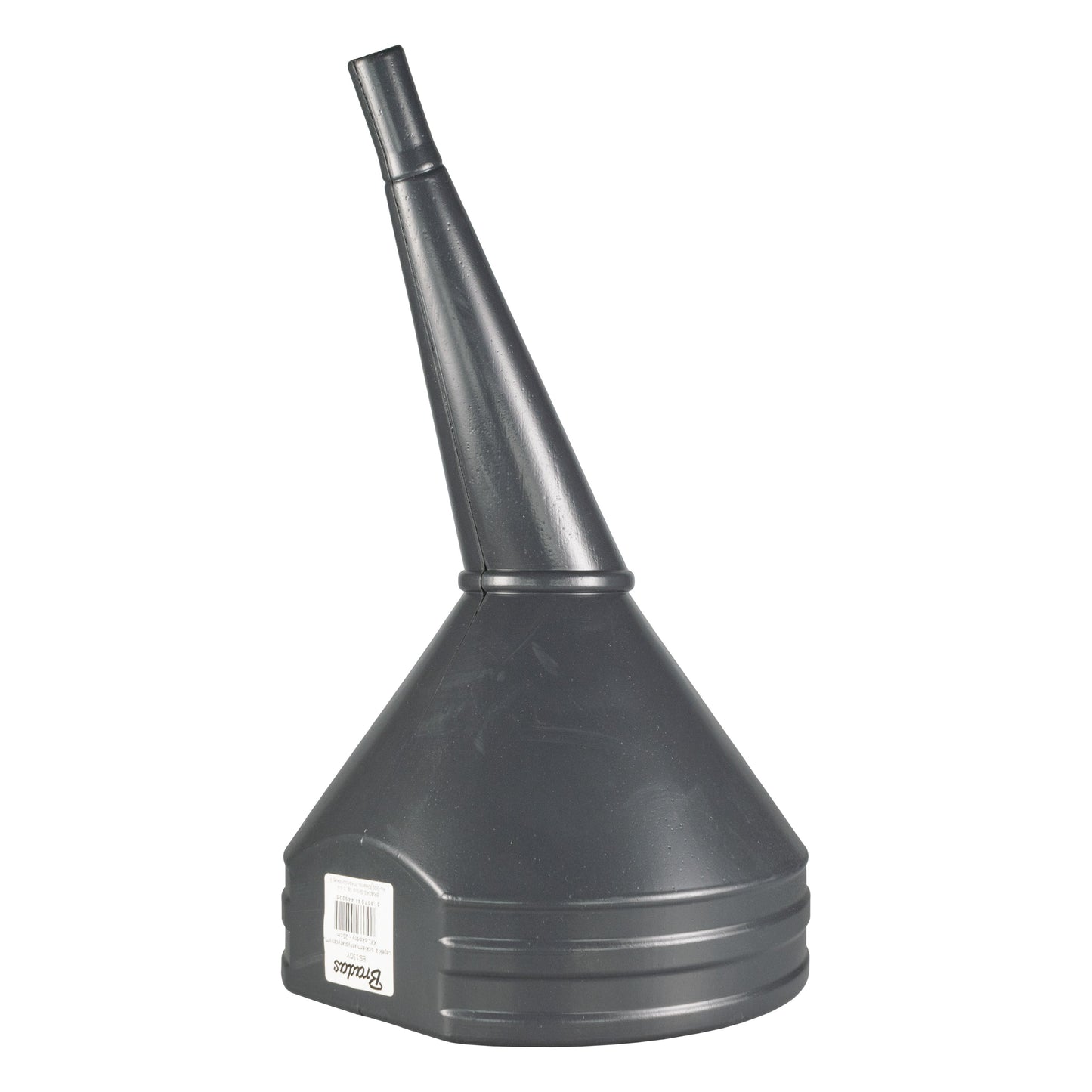 21cm Wide Mouthed Fuel Funnel with Angled Spout, Grey