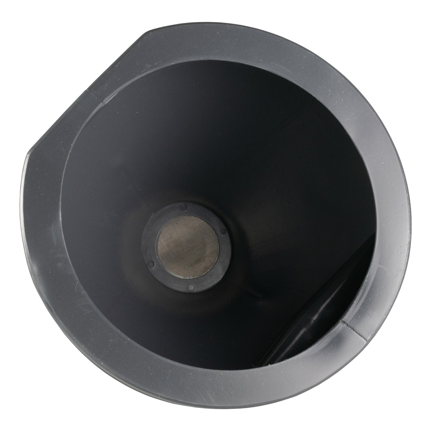 21cm Wide Mouthed Fuel Funnel with Angled Spout, Grey