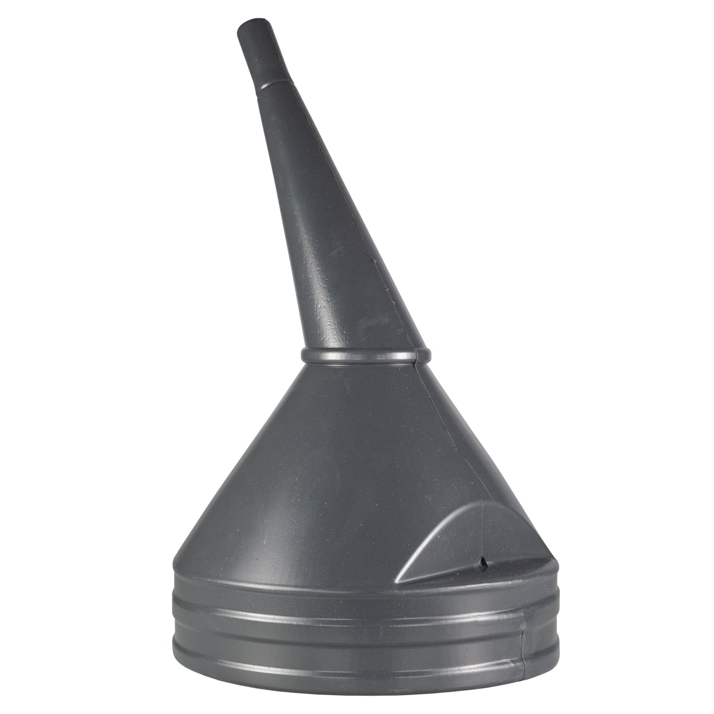 21cm Wide Mouthed Fuel Funnel with Angled Spout, Grey