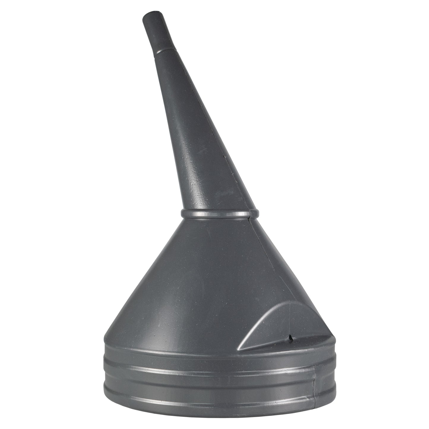 21cm Wide Mouthed Fuel Funnel with Angled Spout, Grey