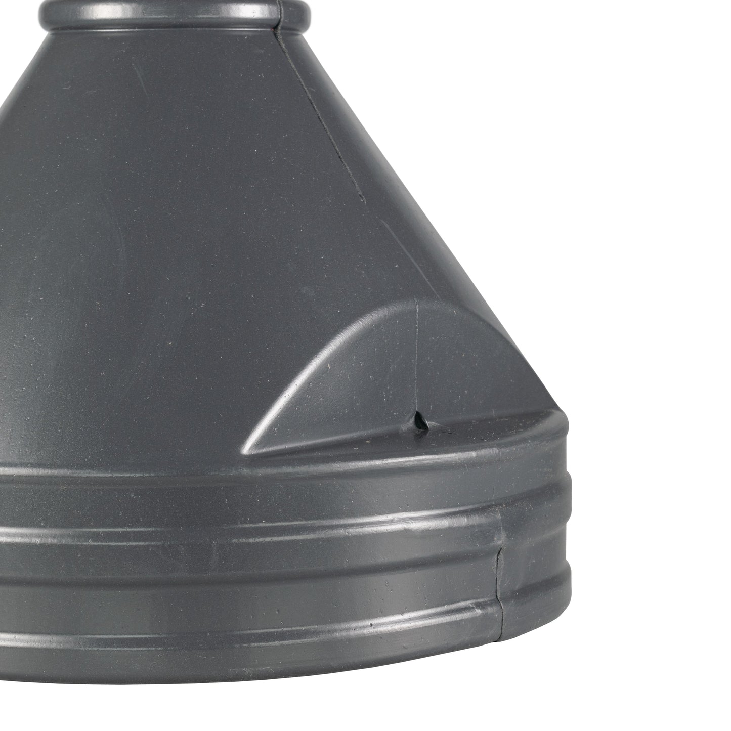 21cm Wide Mouthed Fuel Funnel with Angled Spout, Grey