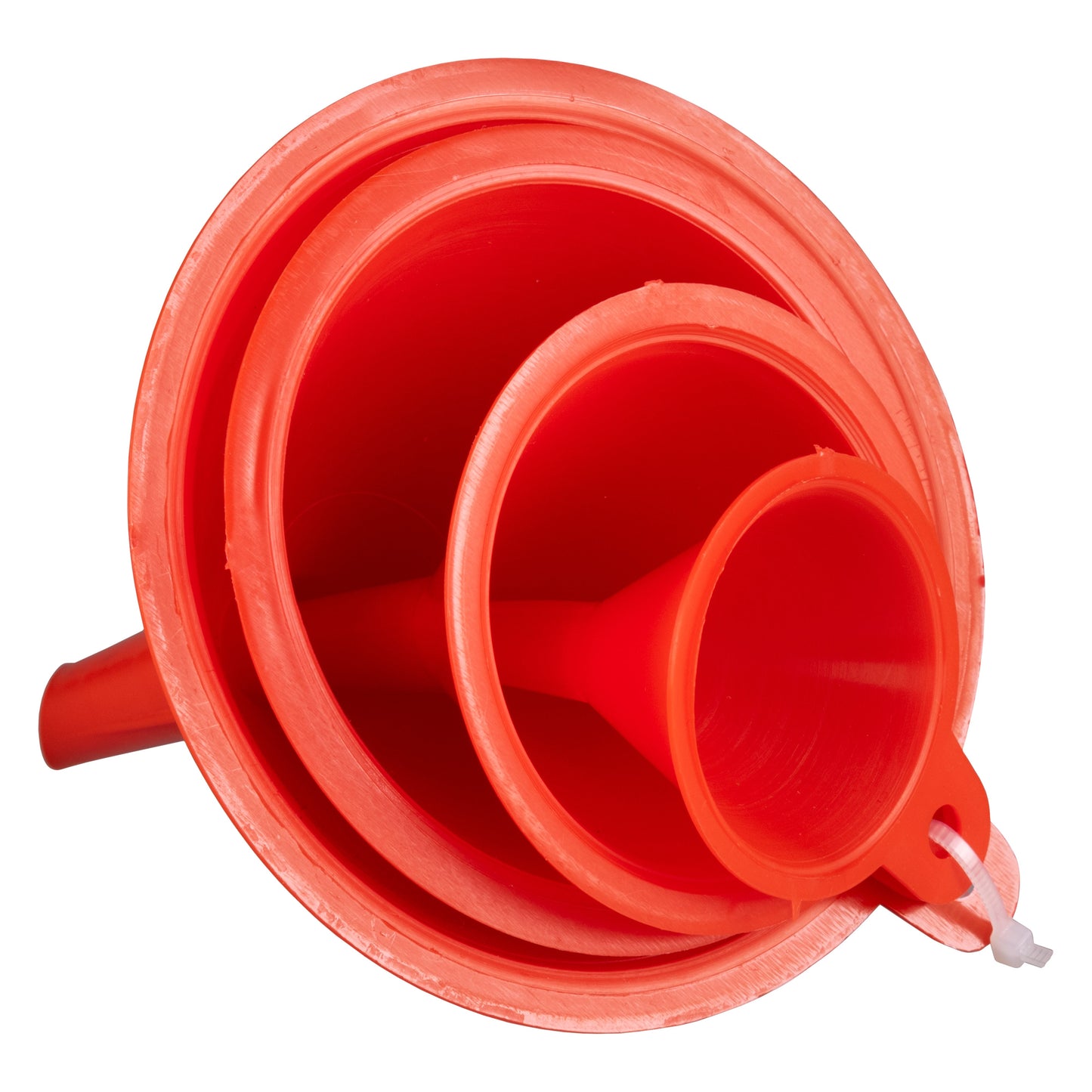 Pack of 4 Nested Home & Vehicle Funnels, Red