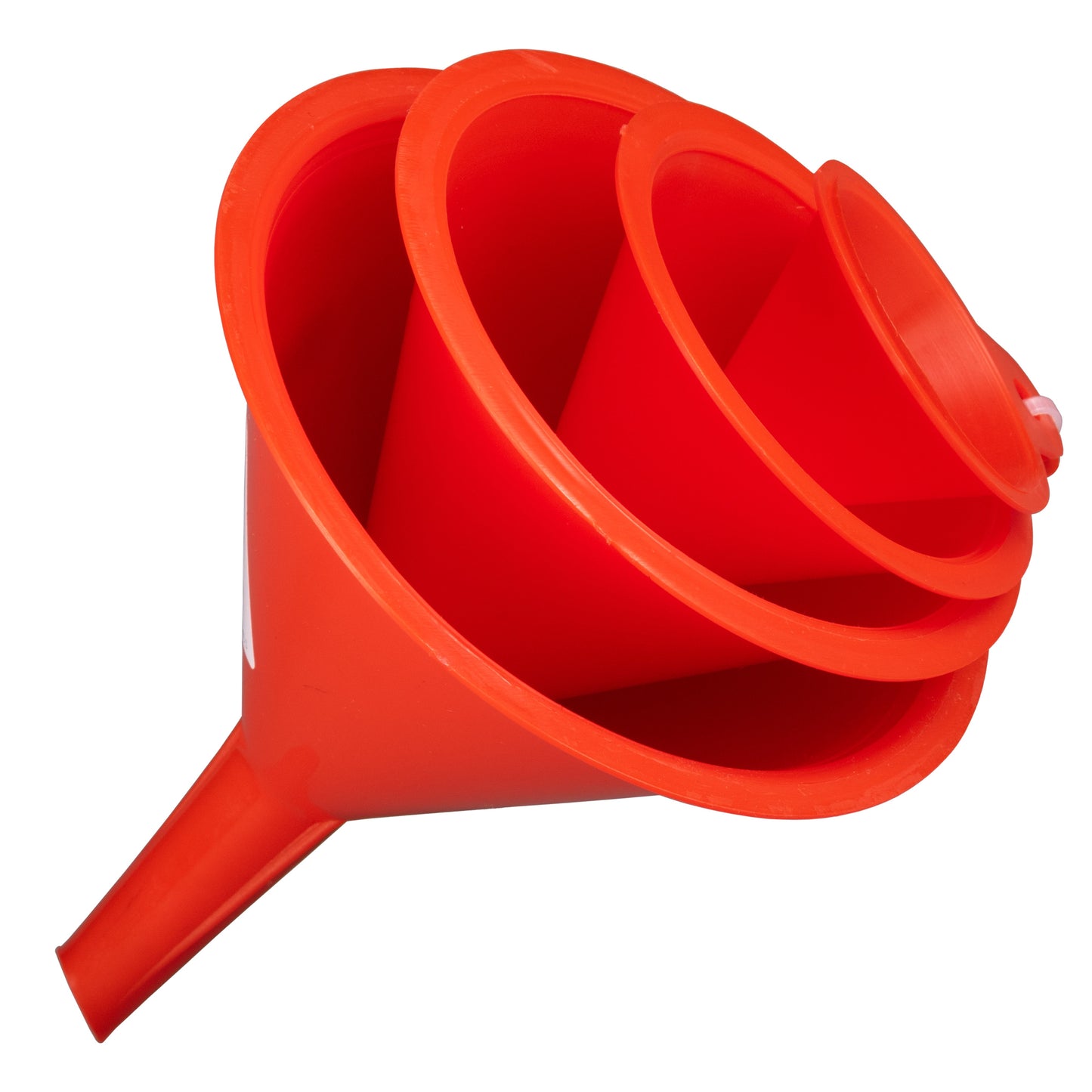Pack of 4 Nested Home & Vehicle Funnels, Red