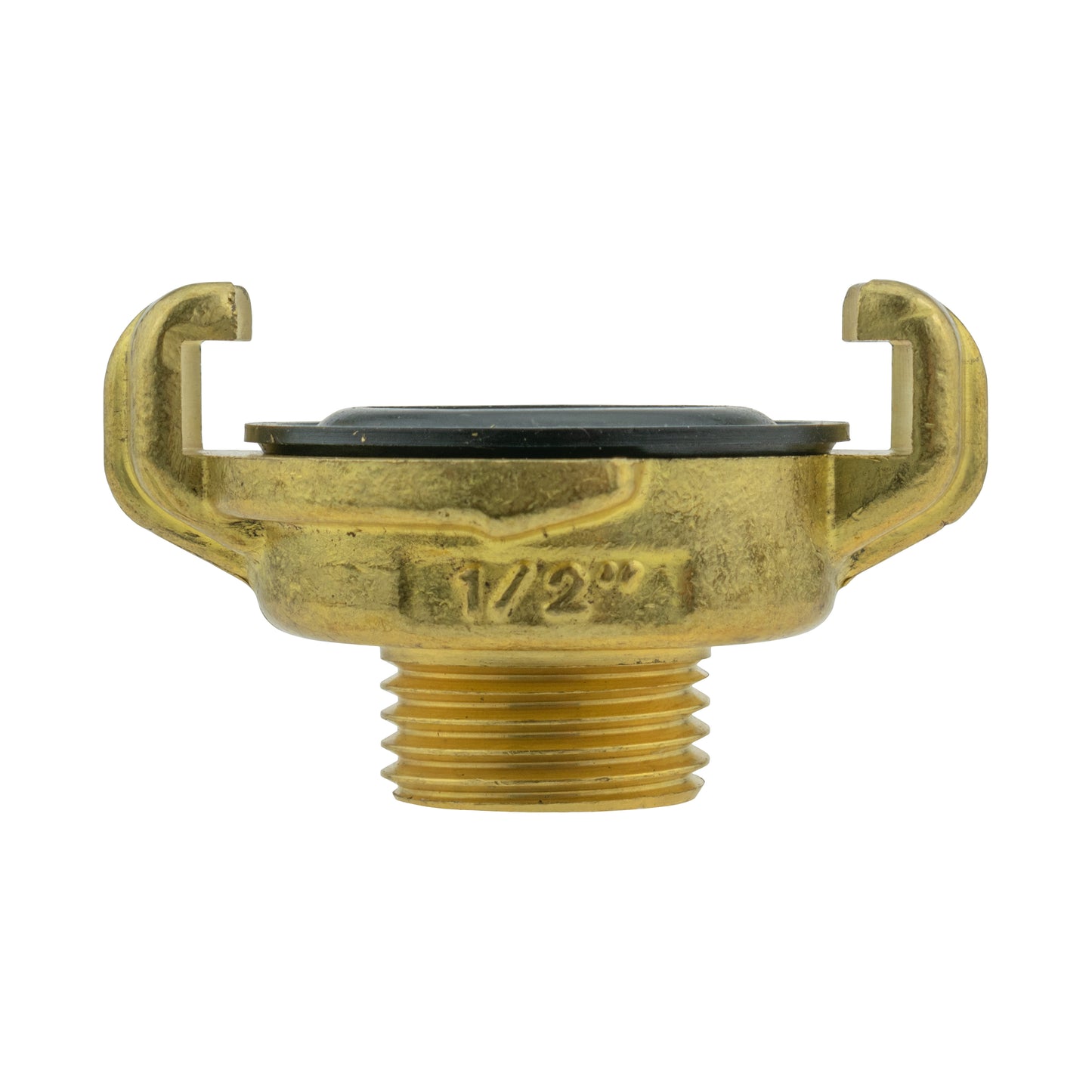 Brass GEKA Style Claw Hose Connector, 1/2" BSPM