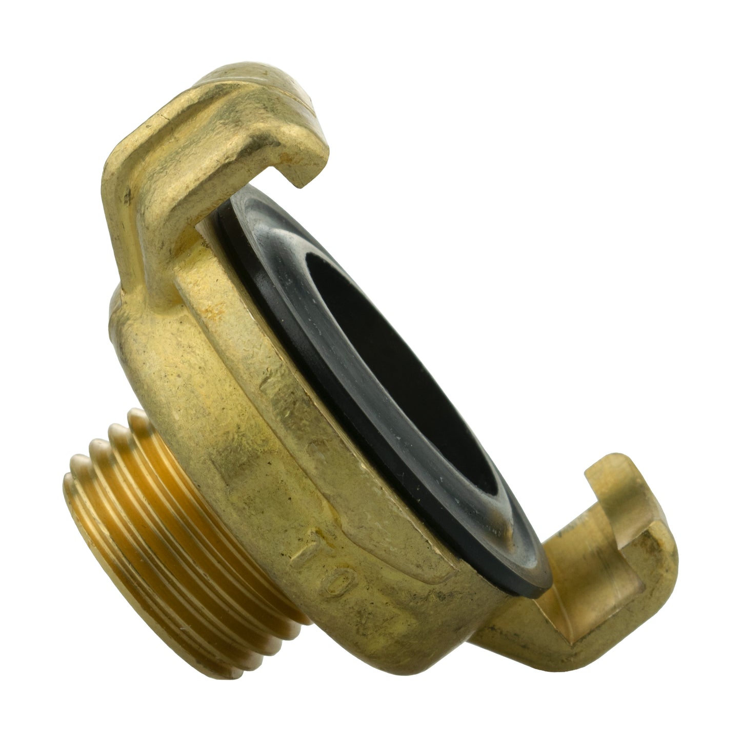 Brass GEKA Style Claw Hose Connector, 1/2" BSPM
