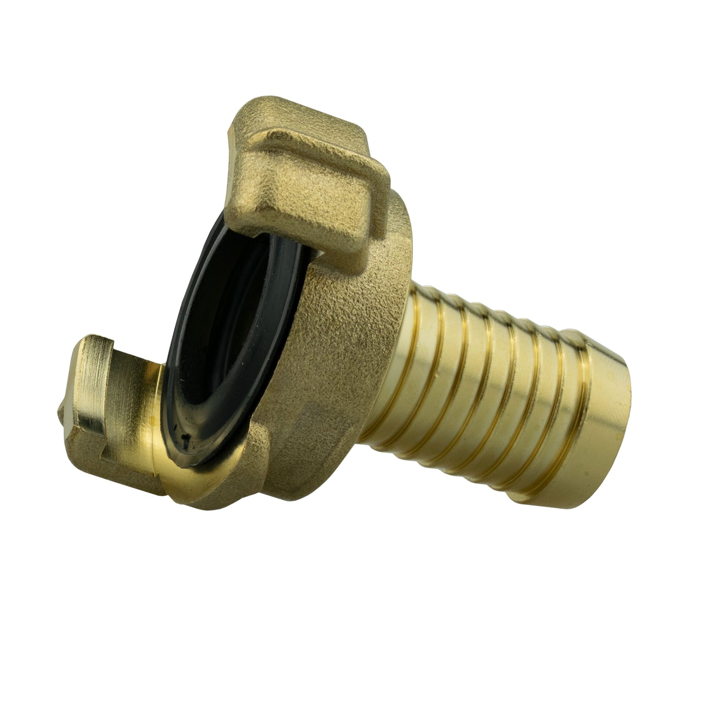 Brass GEKA Style Claw Hosetail Connector, 3/4"