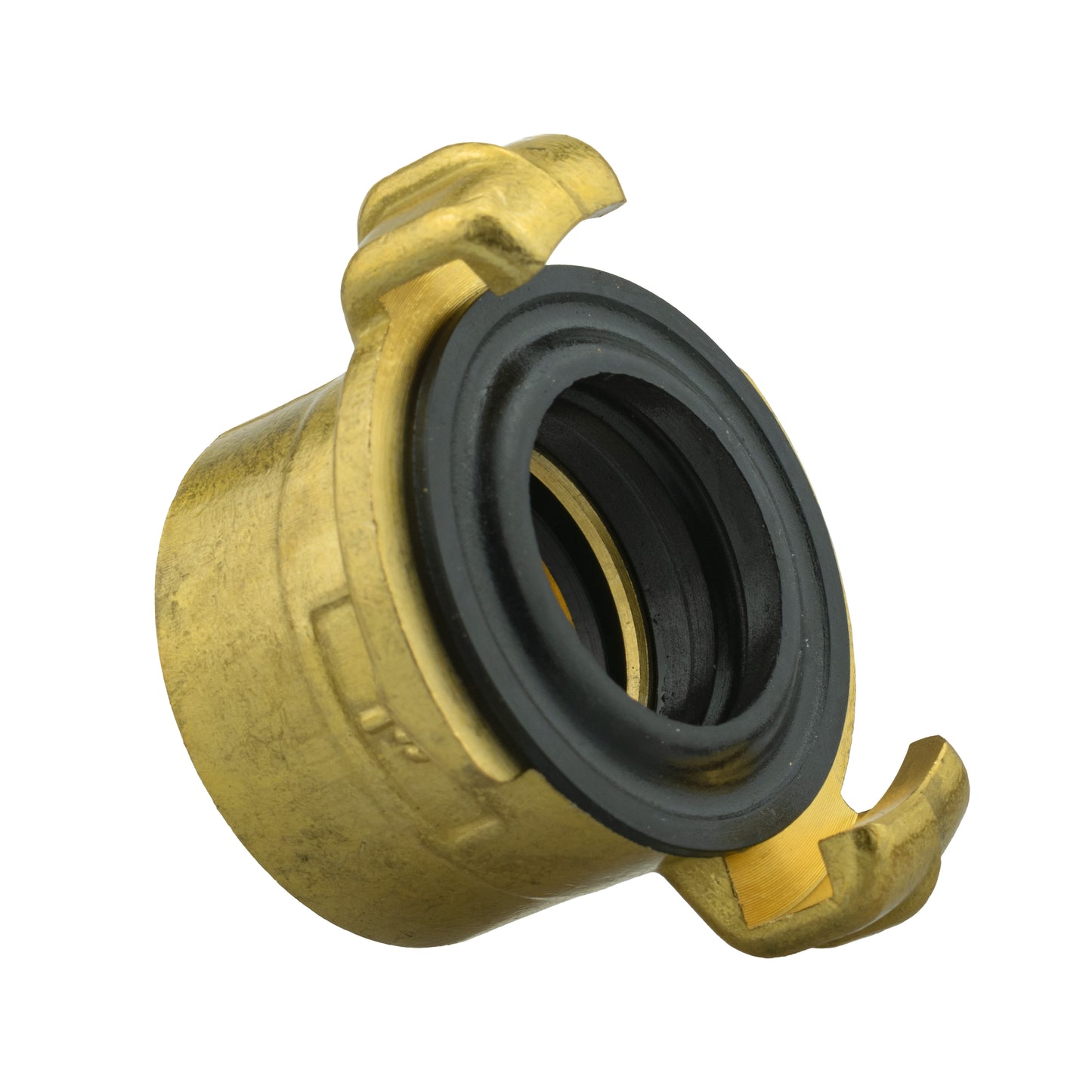 Brass GEKA Style Claw Hose Connector, 1" BSPF
