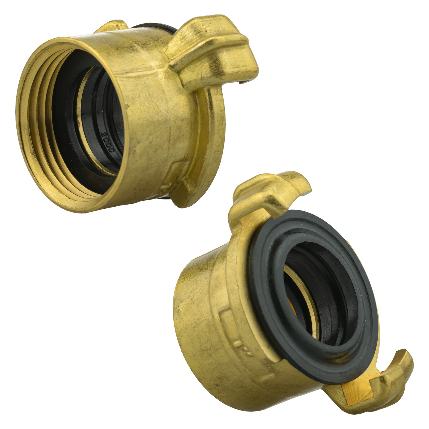 Brass GEKA Style Claw Hose Connector, 1" BSPF