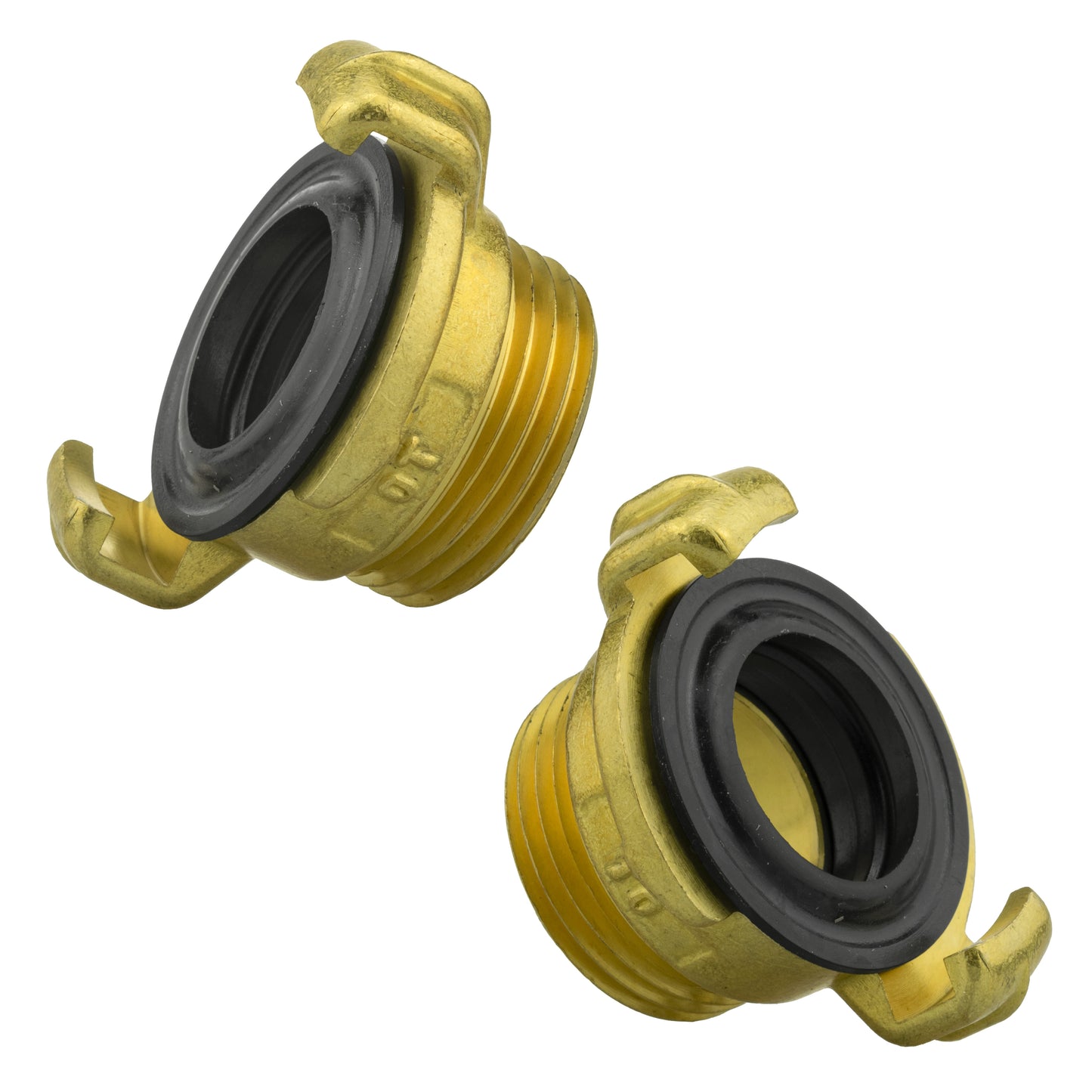 Brass GEKA Style Claw Hose Connector, 1" BSPM