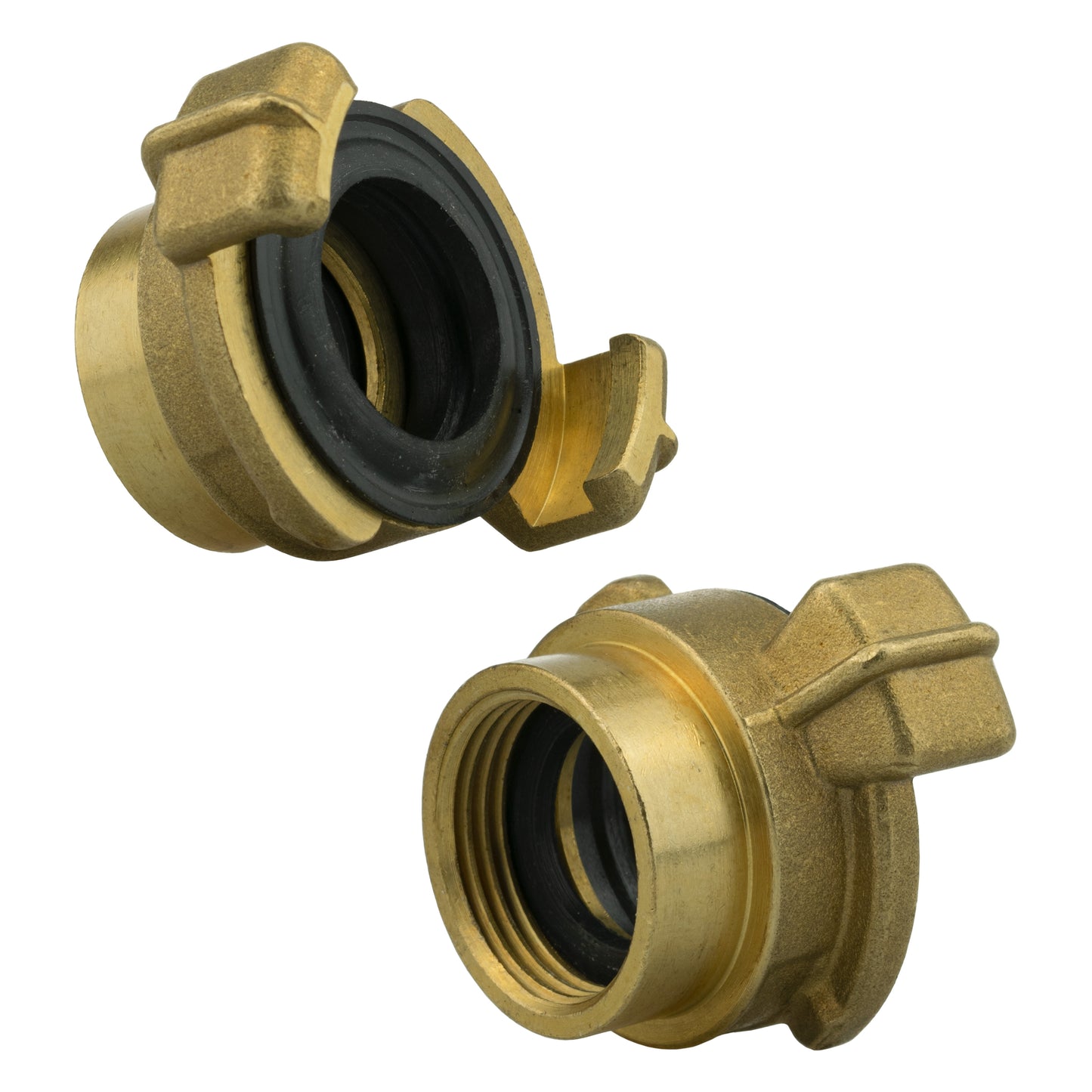 Brass GEKA Style Claw Hose Connector, 3/4" BSPF