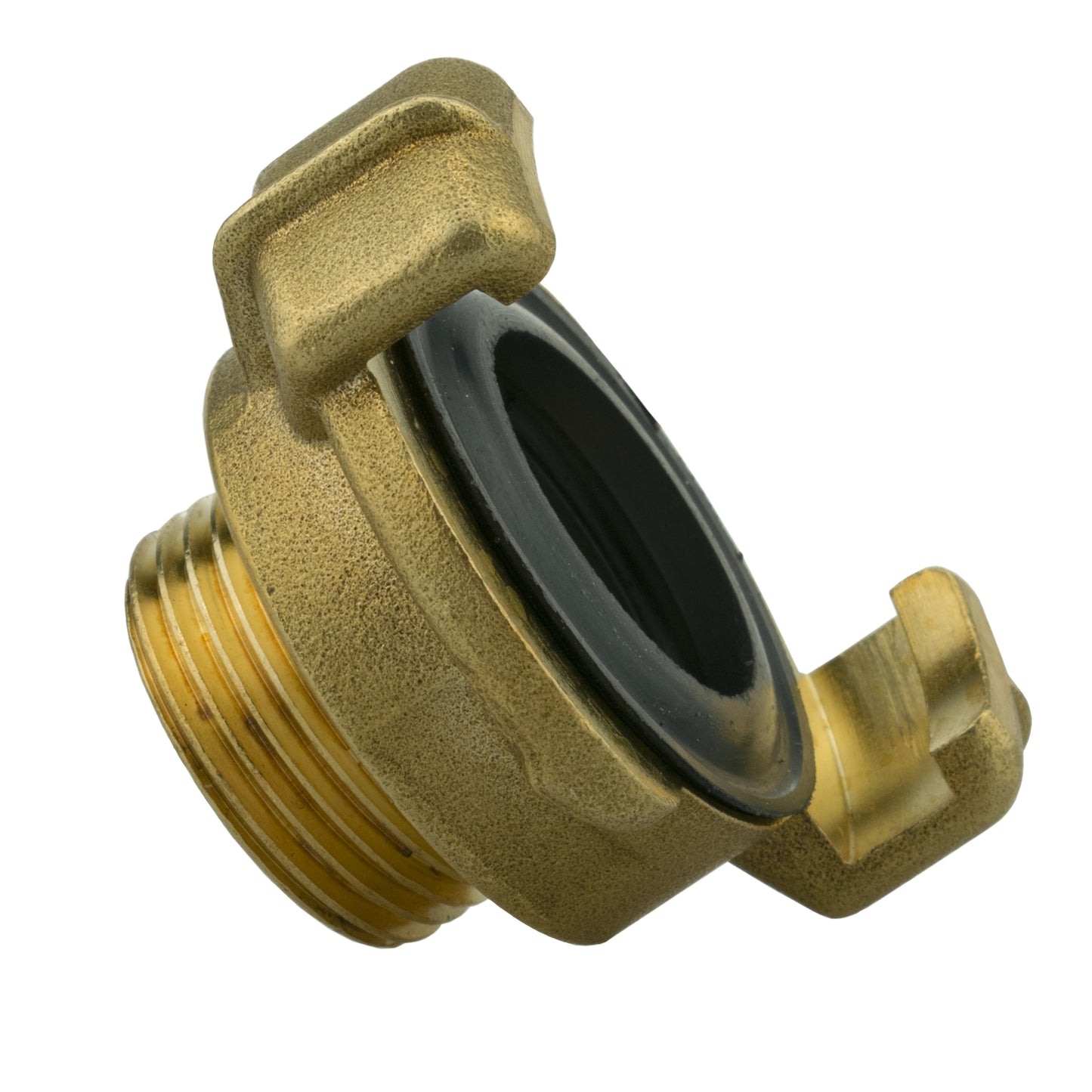 Brass GEKA Style Claw Hose Connector, 3/4" BSPM