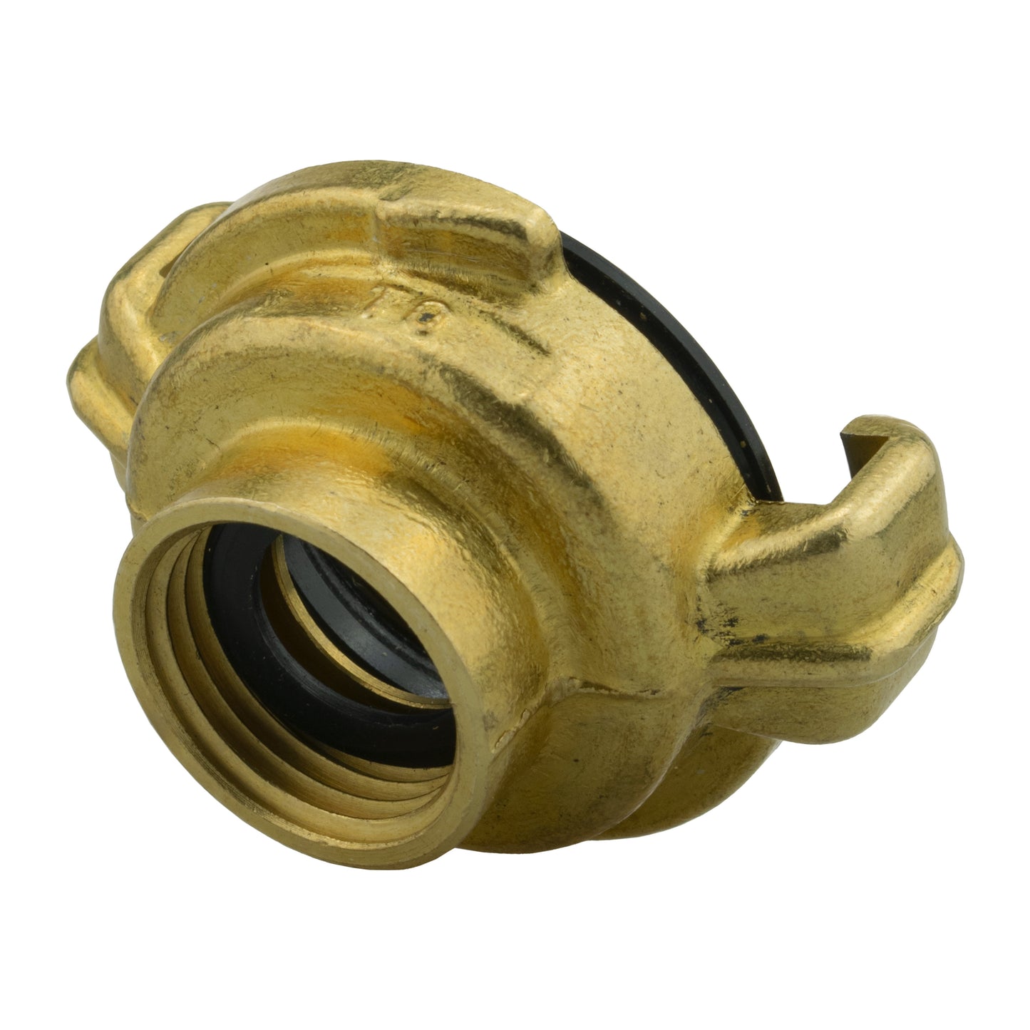 Brass GEKA Style Claw Hose Connector, 3/8" BSPF