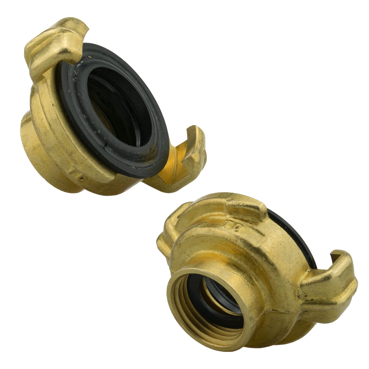 Brass GEKA Style Claw Hose Connector, 3/8" BSPF