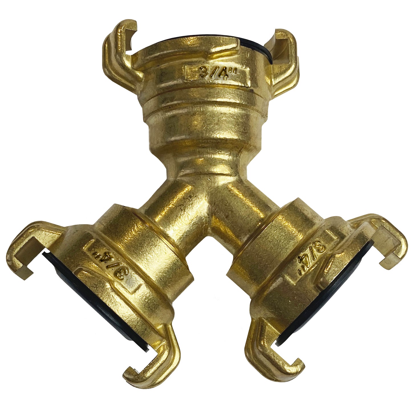 Brass GEKA Style Claw 3-way Tap Splitter
