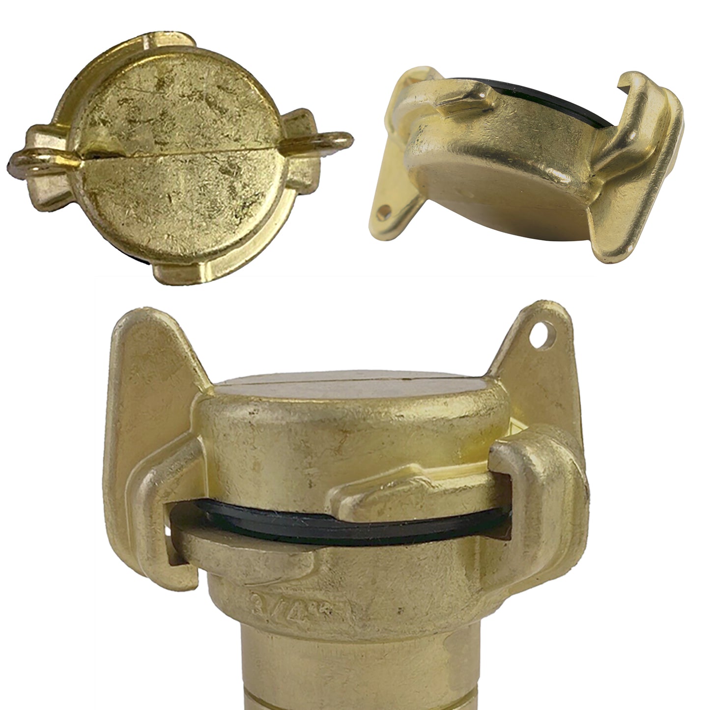 Brass GEKA Style Claw Blank End Cap