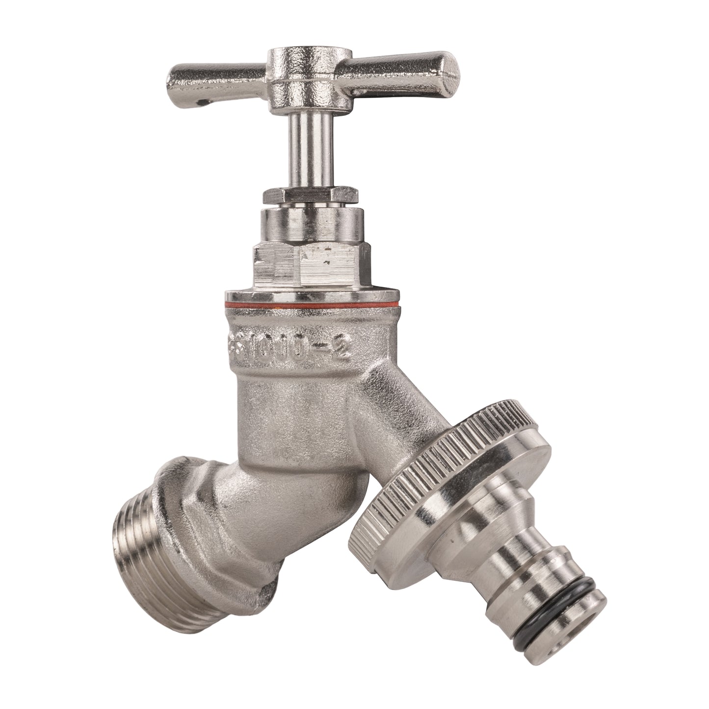 Nickel Plated Brass Quick Connector Bib Tap, 1/2" BSP