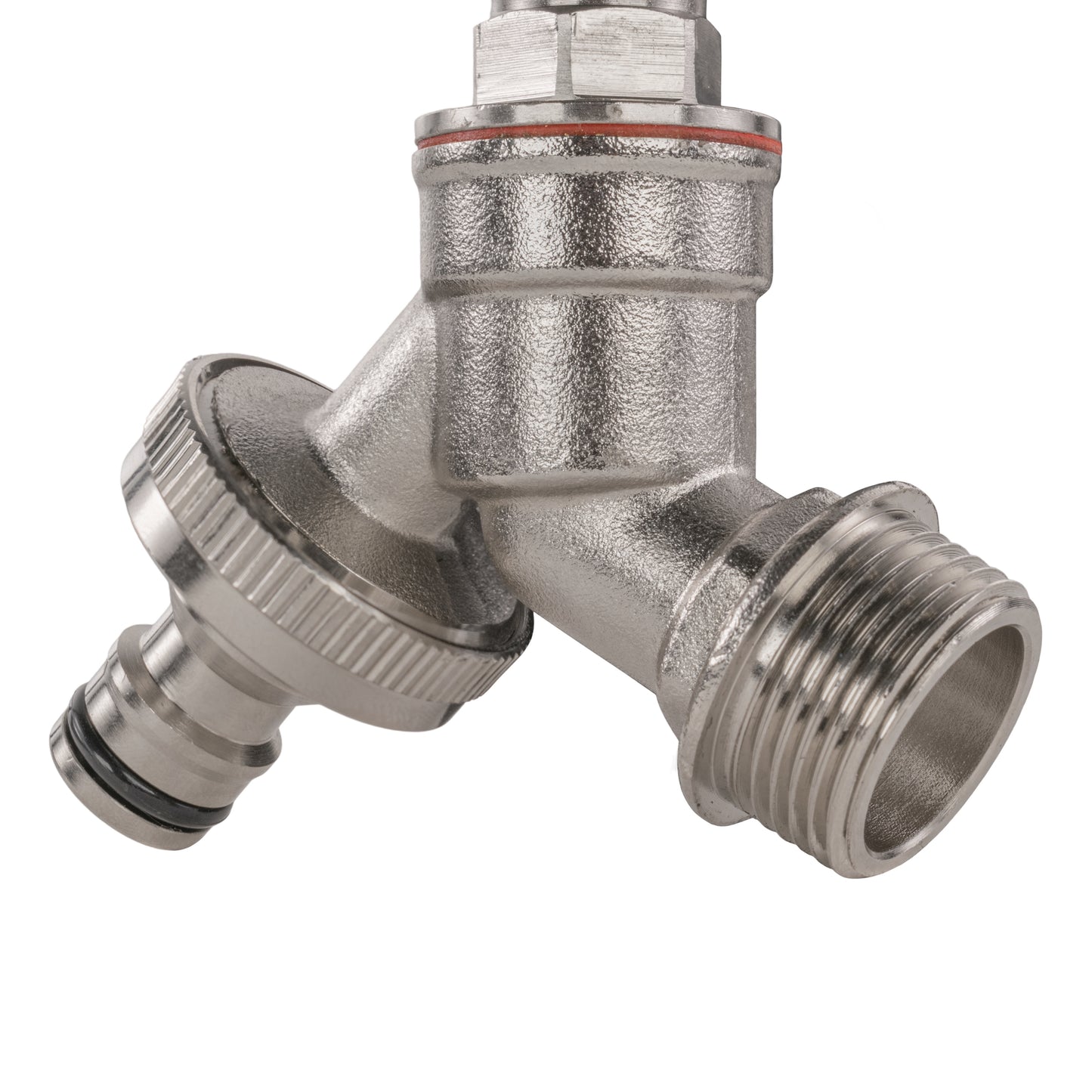 Nickel Plated Brass Quick Connector Bib Tap, 1/2" BSP