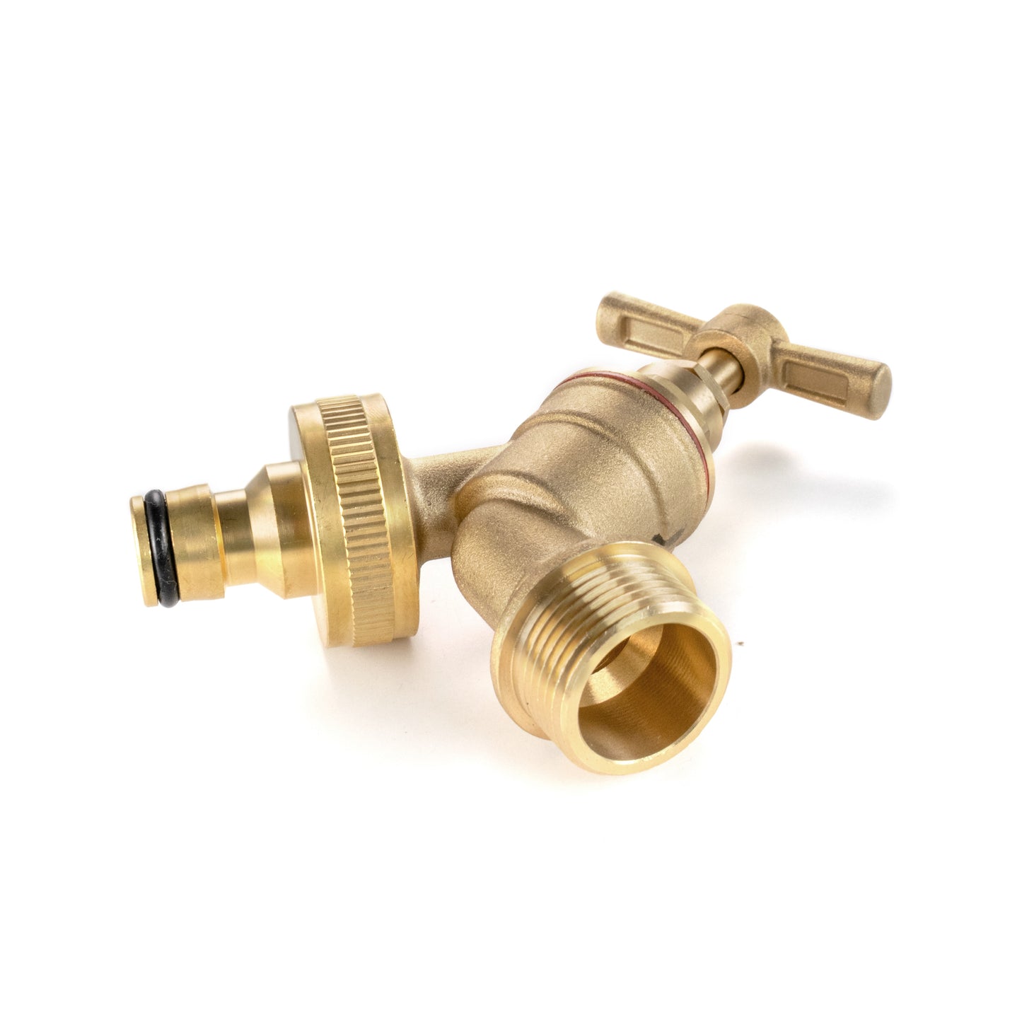 Brass Quick Connector Bib Tap, 1/2" BSP