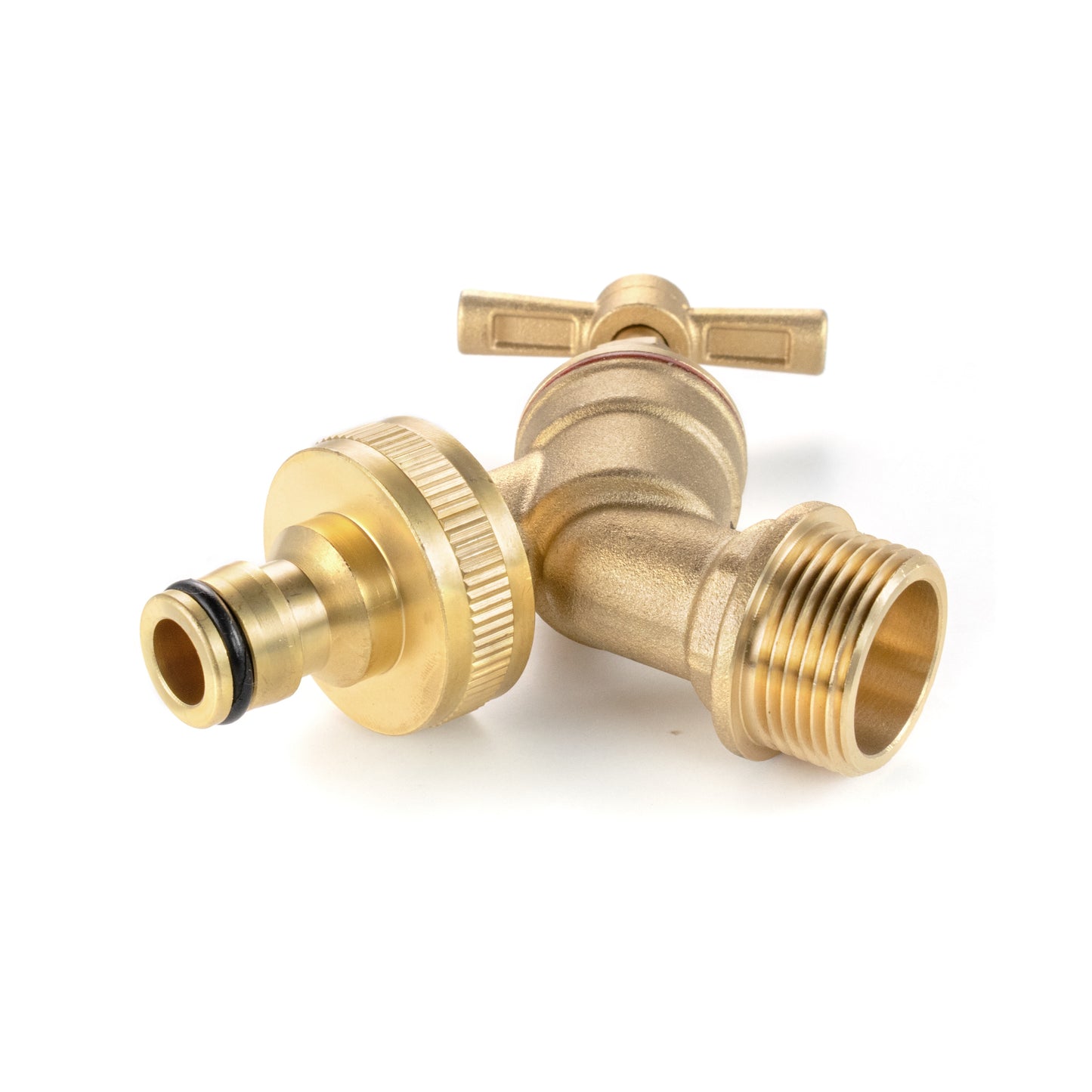 Brass Quick Connector Bib Tap, 1/2" BSP