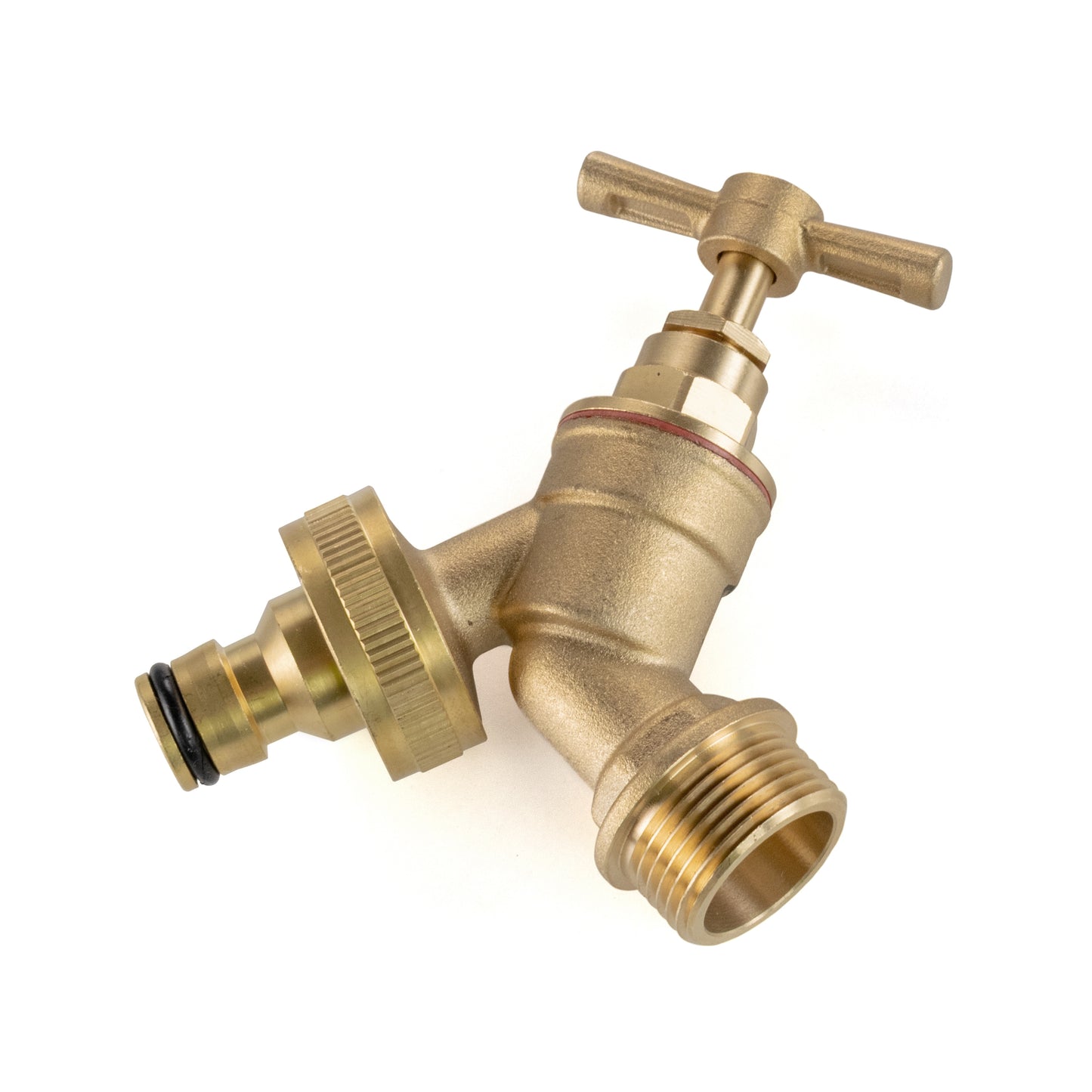 Brass Quick Connector Bib Tap, 1/2" BSP