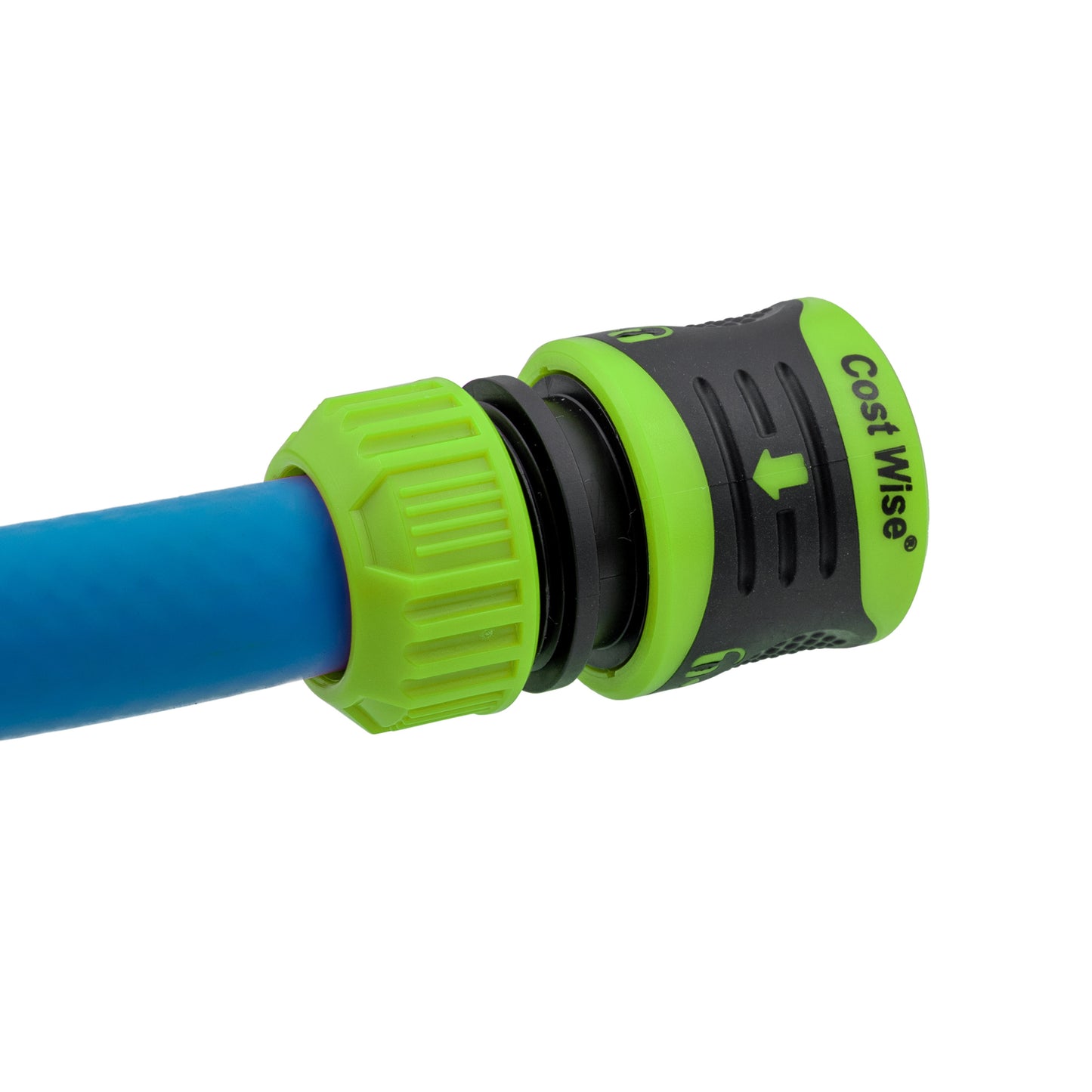 1/2" Female Hose Connector - Lockable Design, Green & Black
