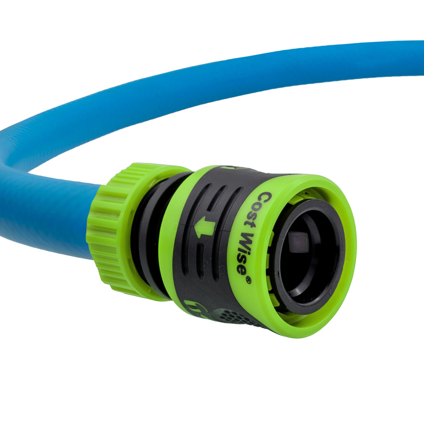 1/2" Female Hose Connector - Lockable Design, Green & Black