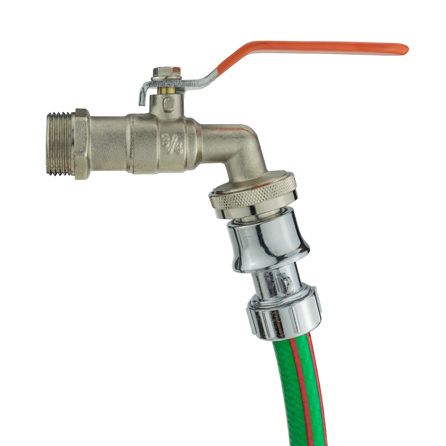 1/2" Female Hose Connector, Zinc Chrome