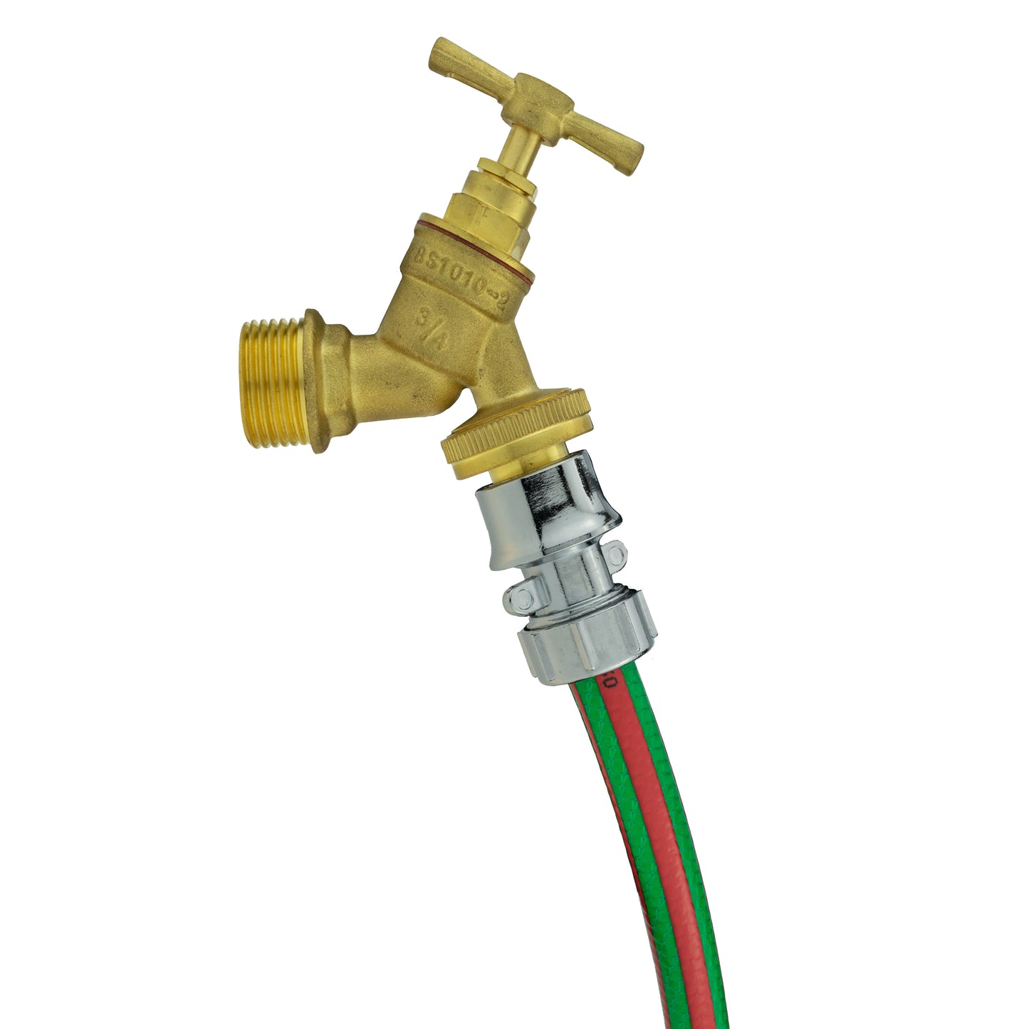 1/2" Female Hose Connector, Zinc Chrome