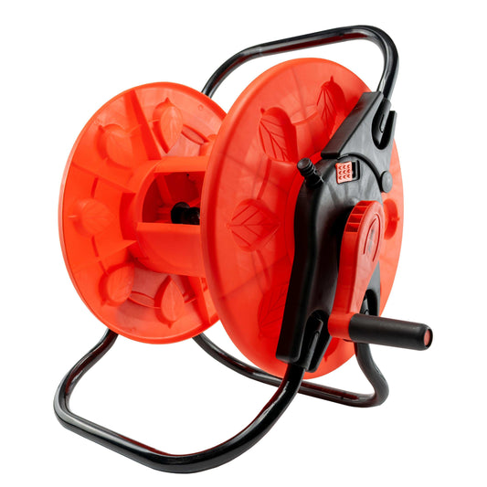 Orange Garden Hose Reel with 60m Capacity