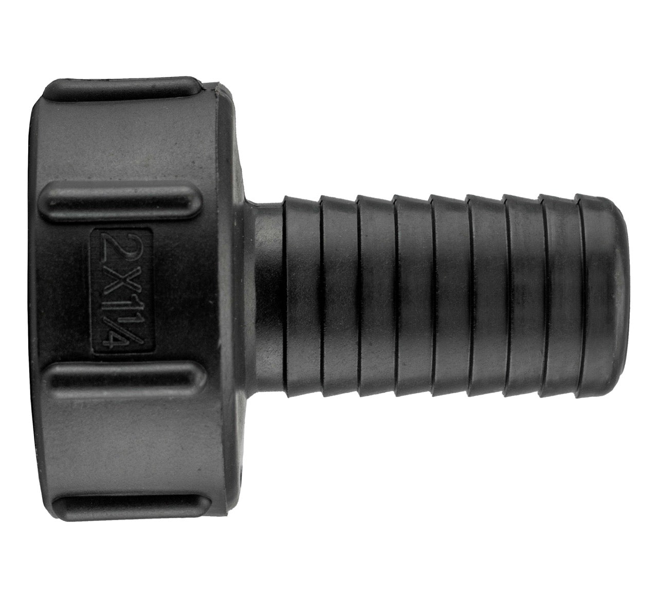 S60X6 IBC Adapter Cap with 1.25" Barbed Hosetail
