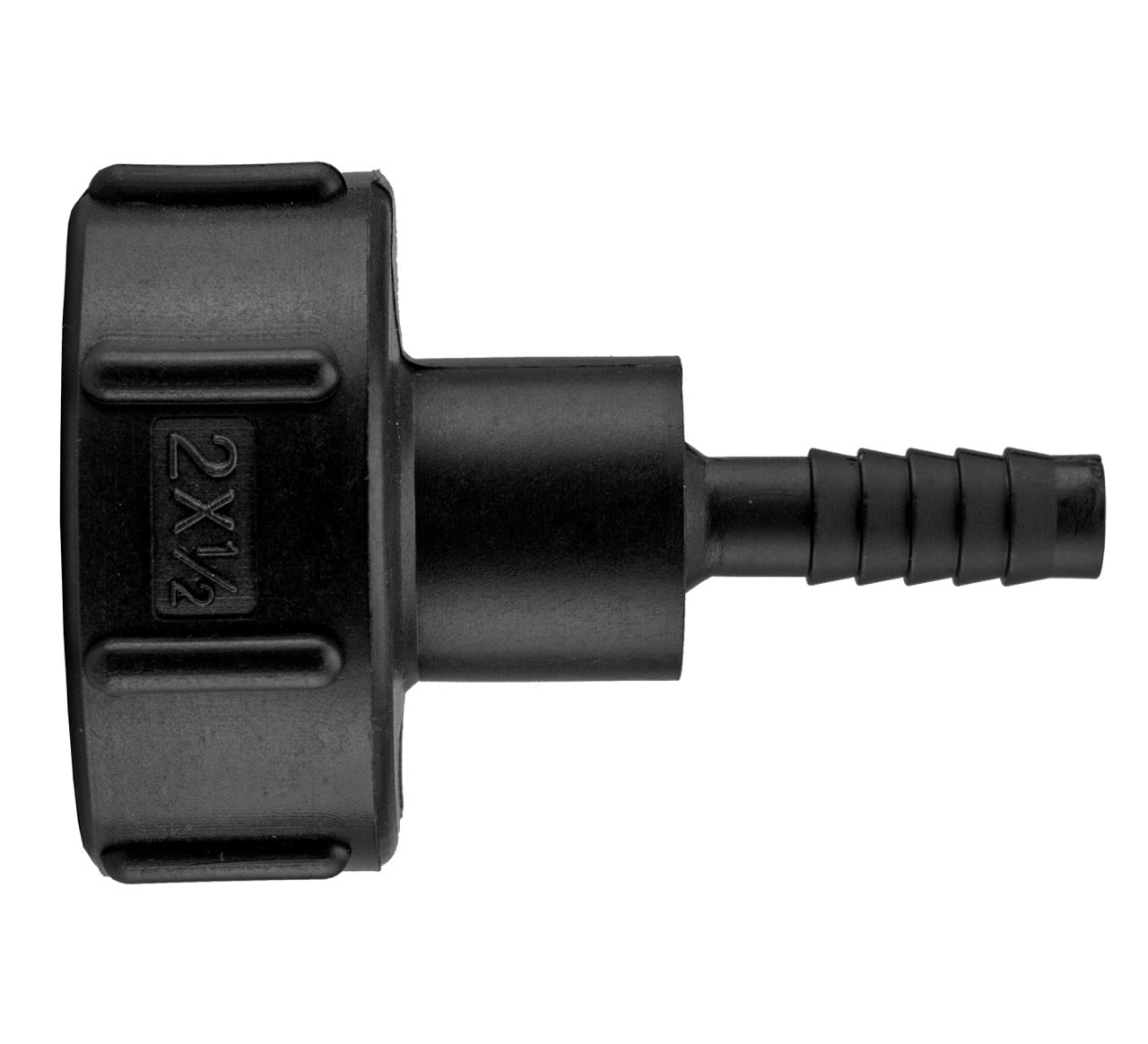 S60X6 IBC Adapter Cap with 1/2" Barbed Hosetail