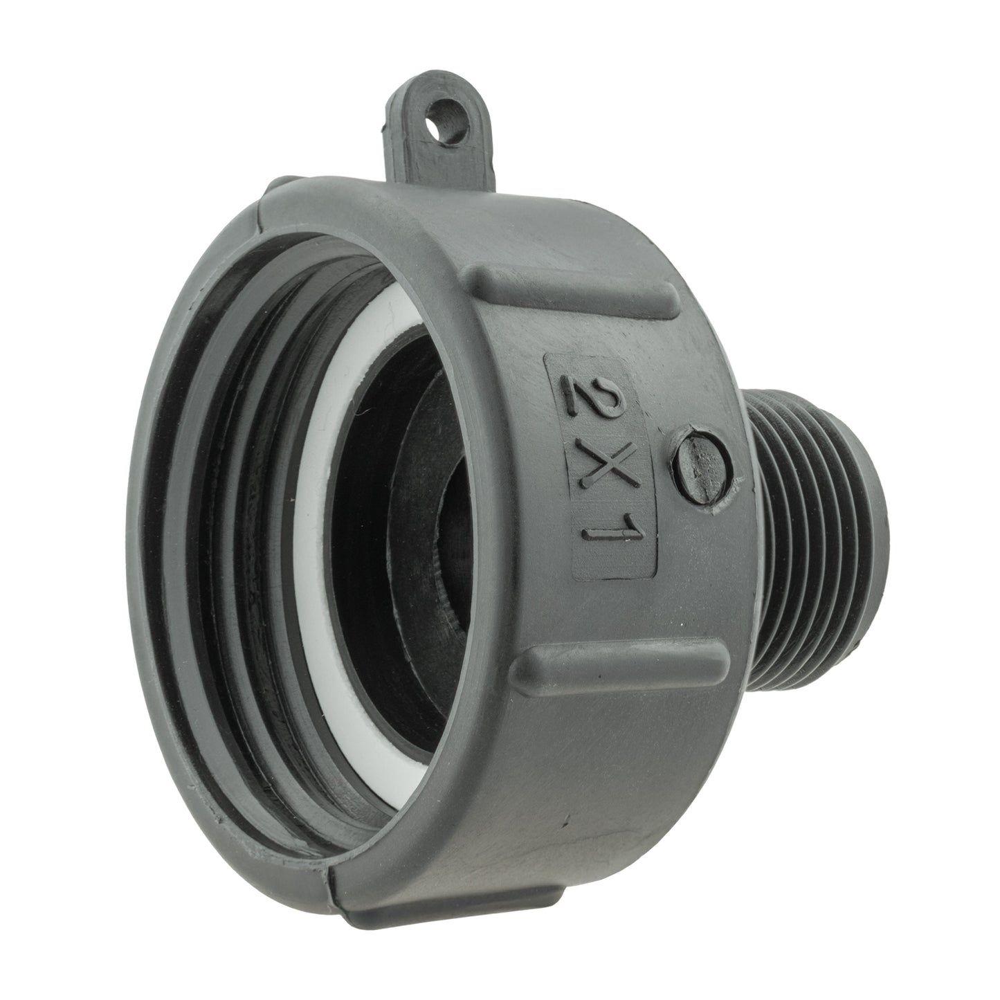 S60X6 IBC Adapter Cap with 1" BSP Male Thread